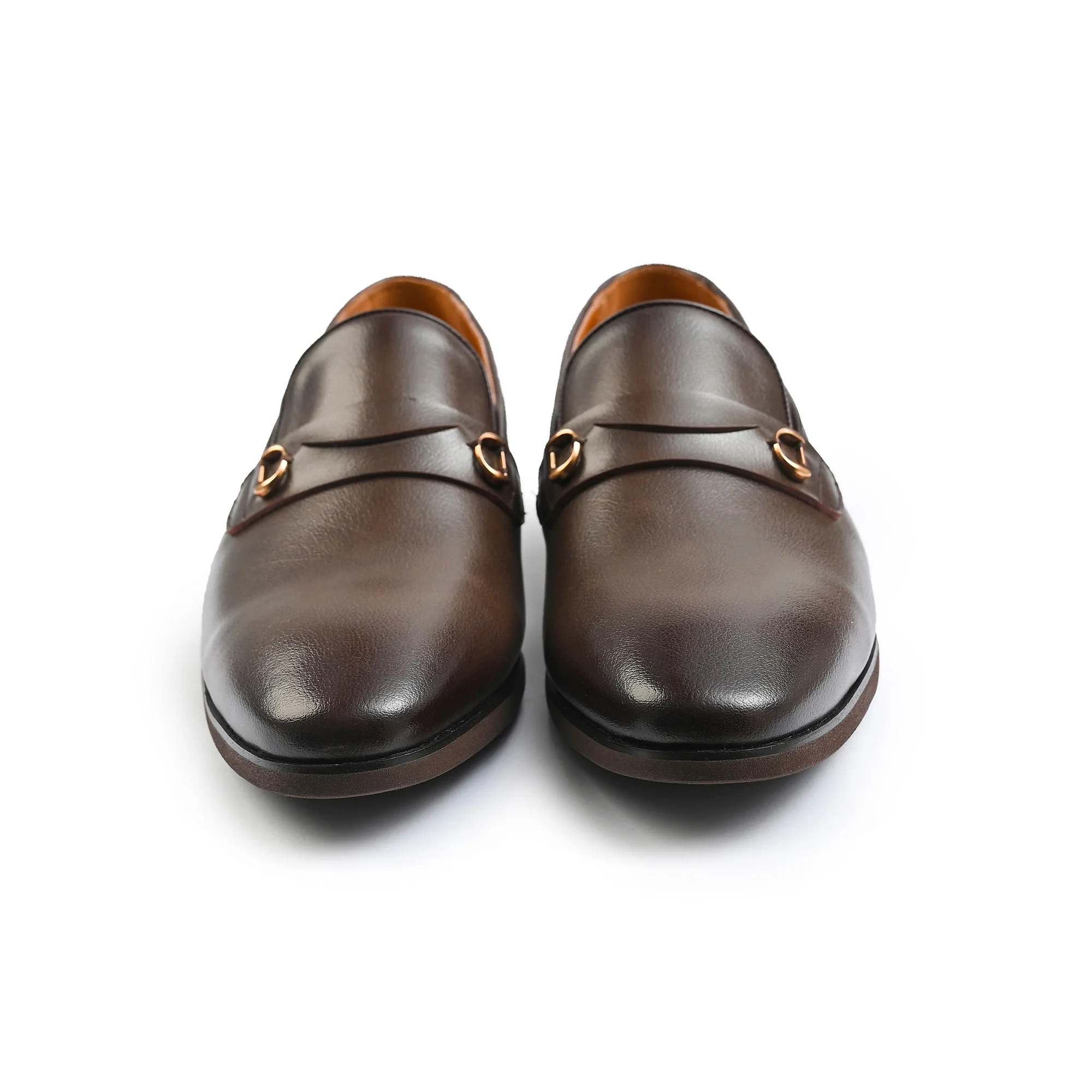 BROWN MILT TEXTURED SHOES - Image 2