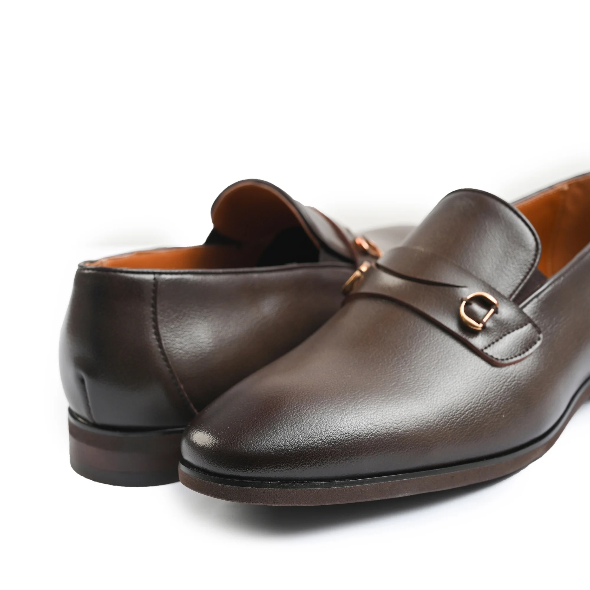 BROWN MILT TEXTURED SHOES - Image 3