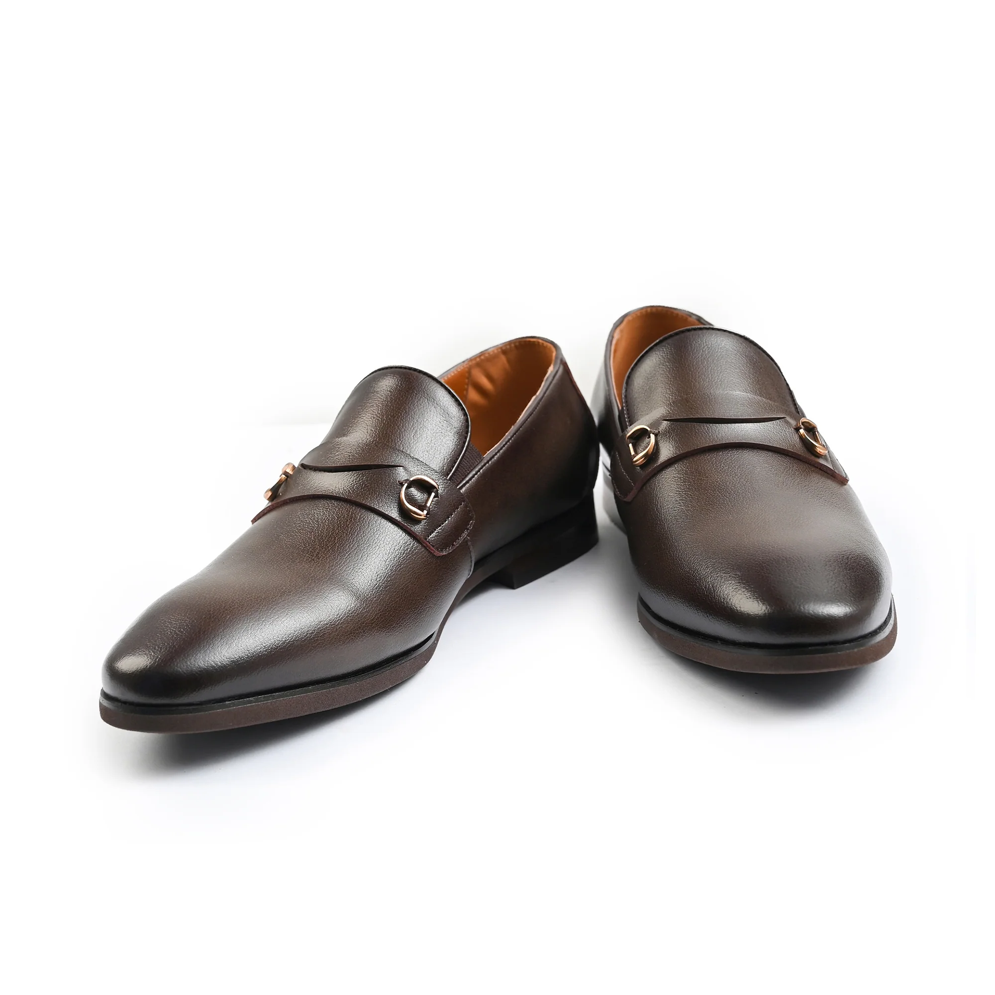 BROWN MILT TEXTURED SHOES - Image 4