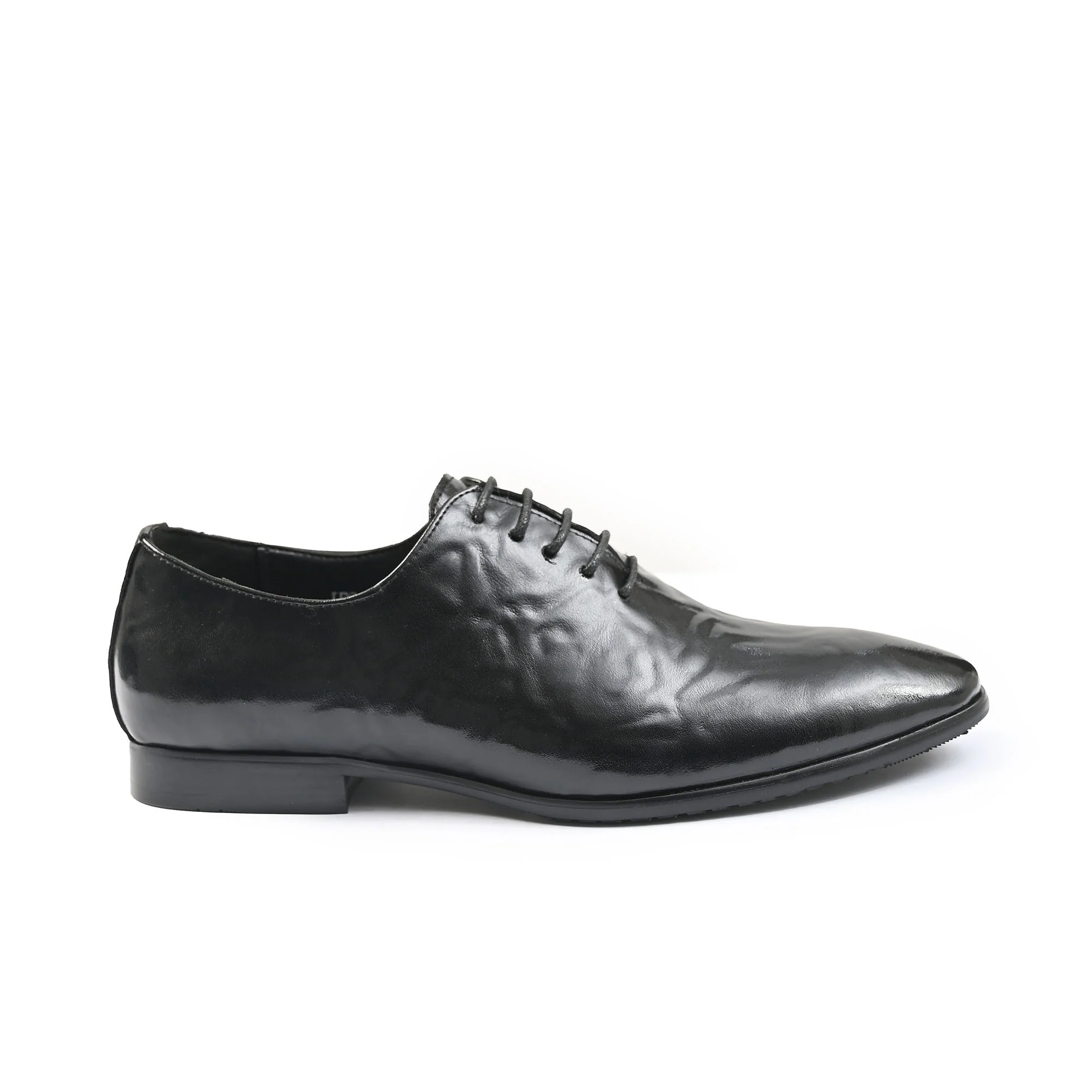 BLACK PATENT LACEUP SHOES - Image 3