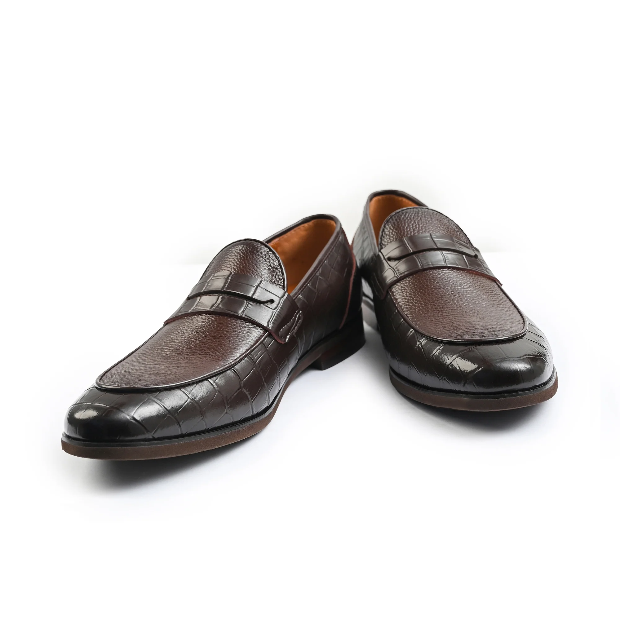 BROWN SPLIT LEATHER SHOES - Image 5