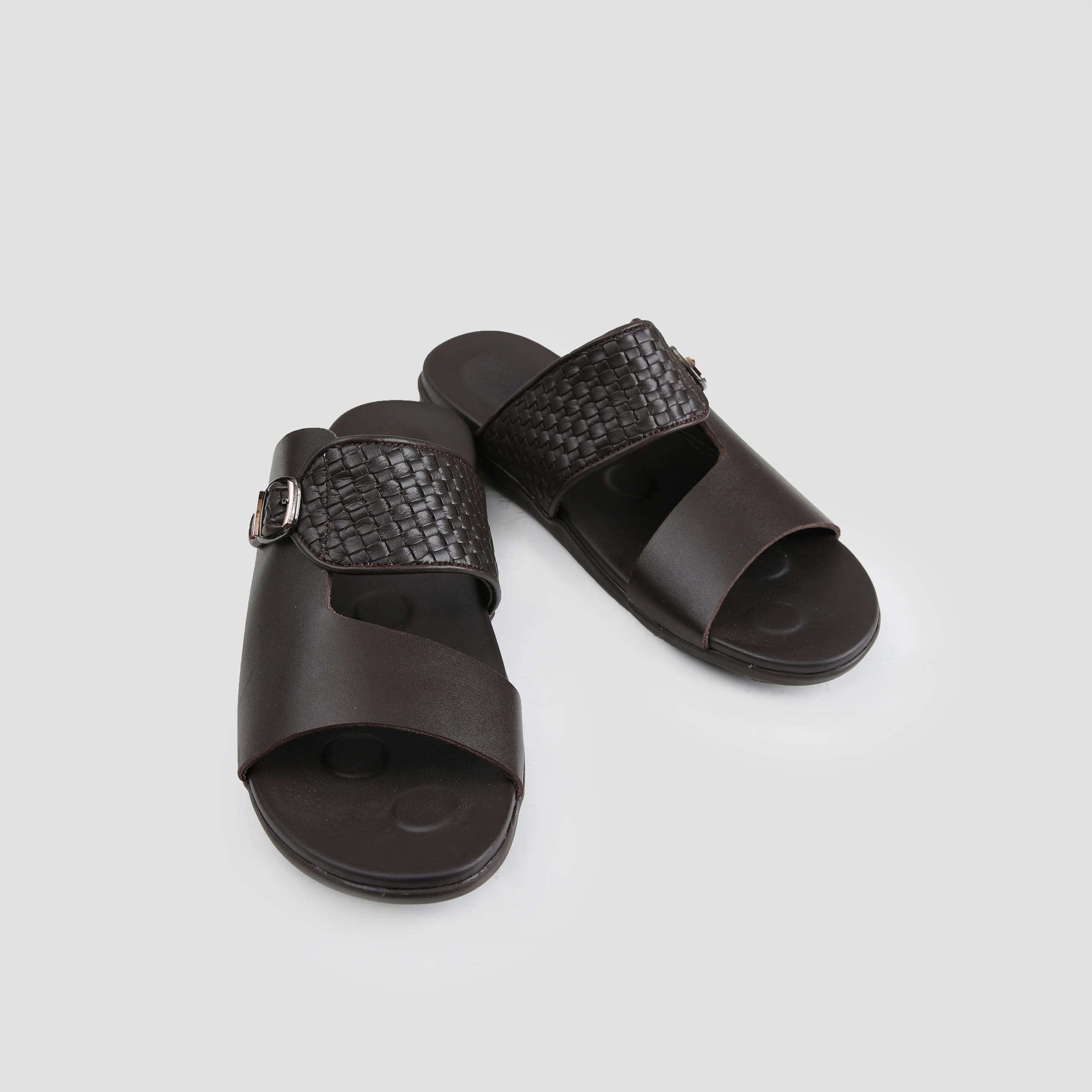 BROWN SPLIT LEATHER SLIPPER - Image 3