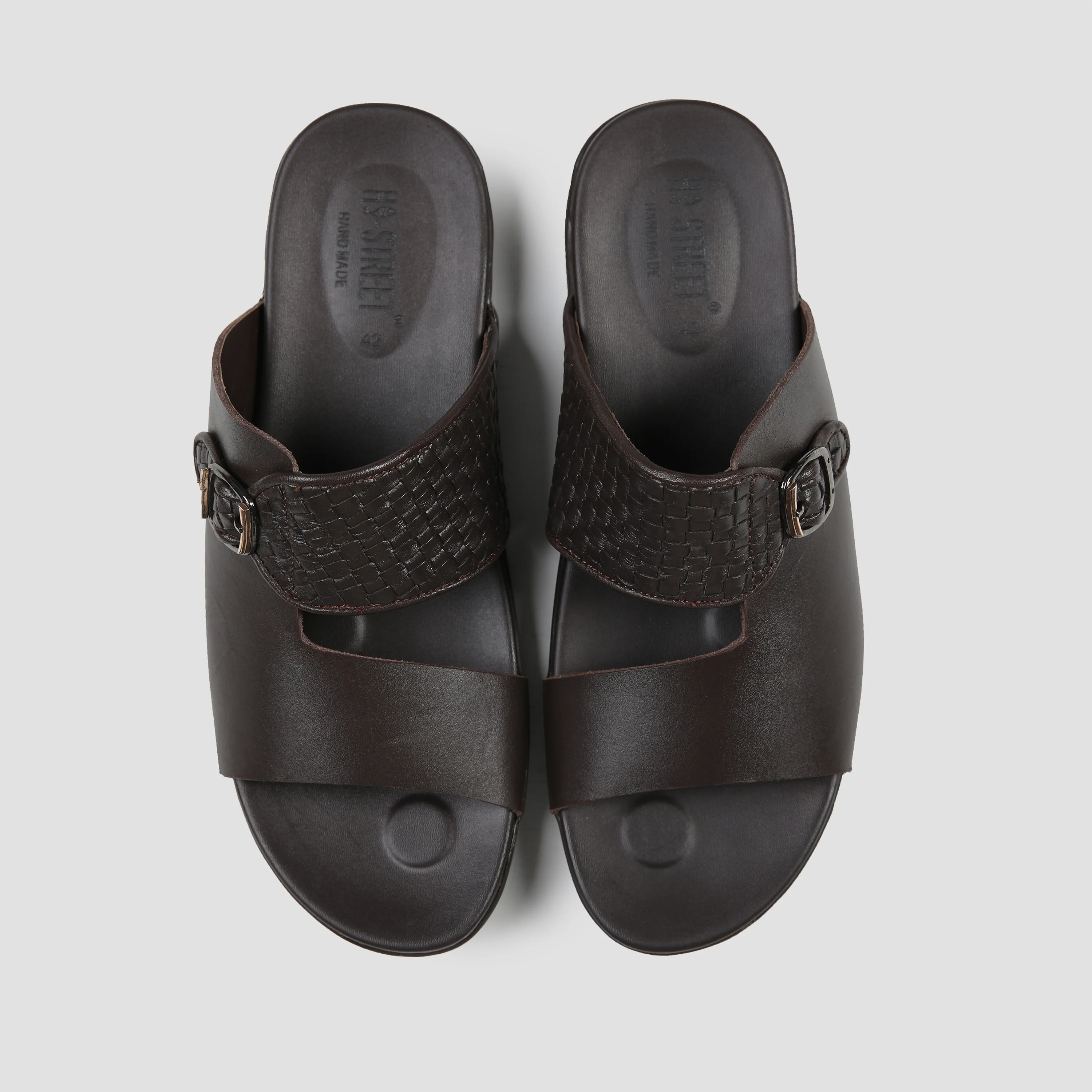 BROWN SPLIT LEATHER SLIPPER - Image 4