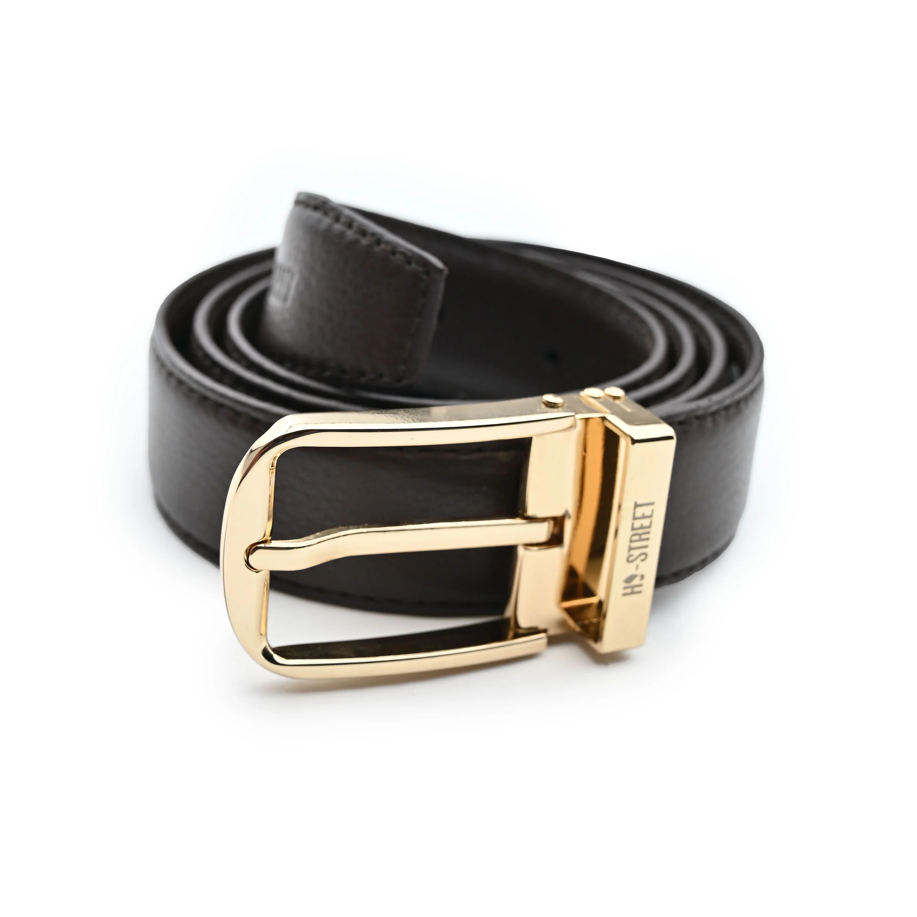 COFFEE MILT LEATHER BELT - Image 3
