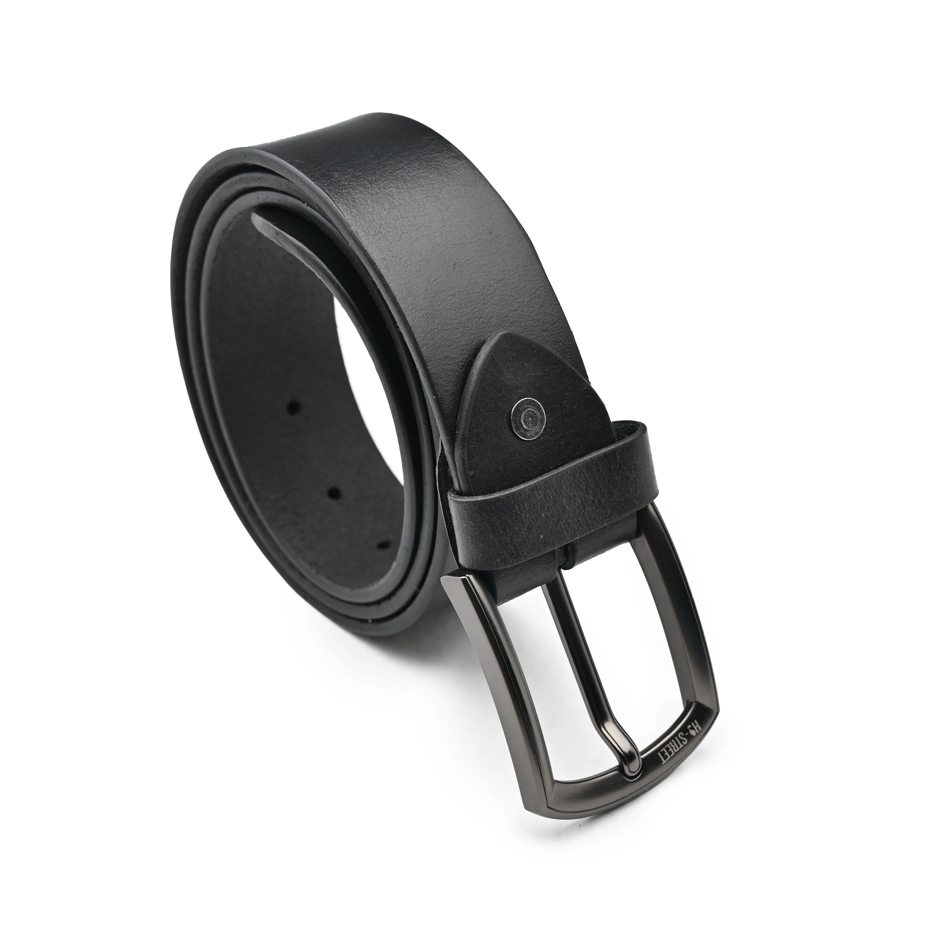 CLASSIC BLACK LEATHER BELT