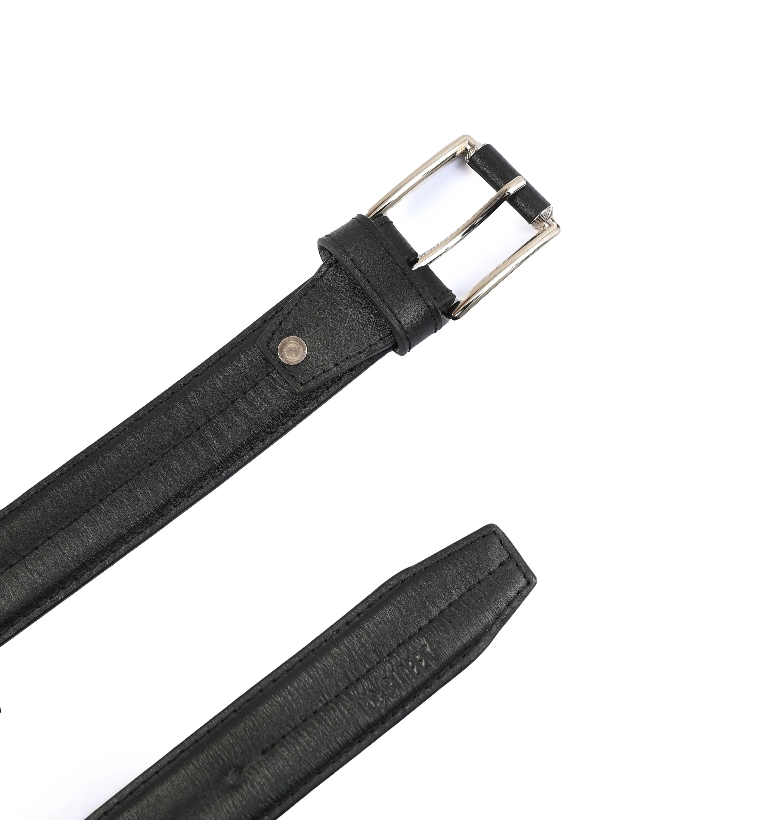 BLACK ANILINE LEATHER BELTT - Image 2
