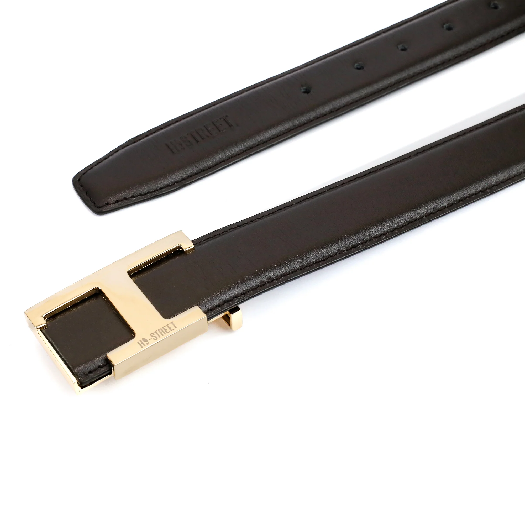COFFEE LEATHER BELT - Image 3
