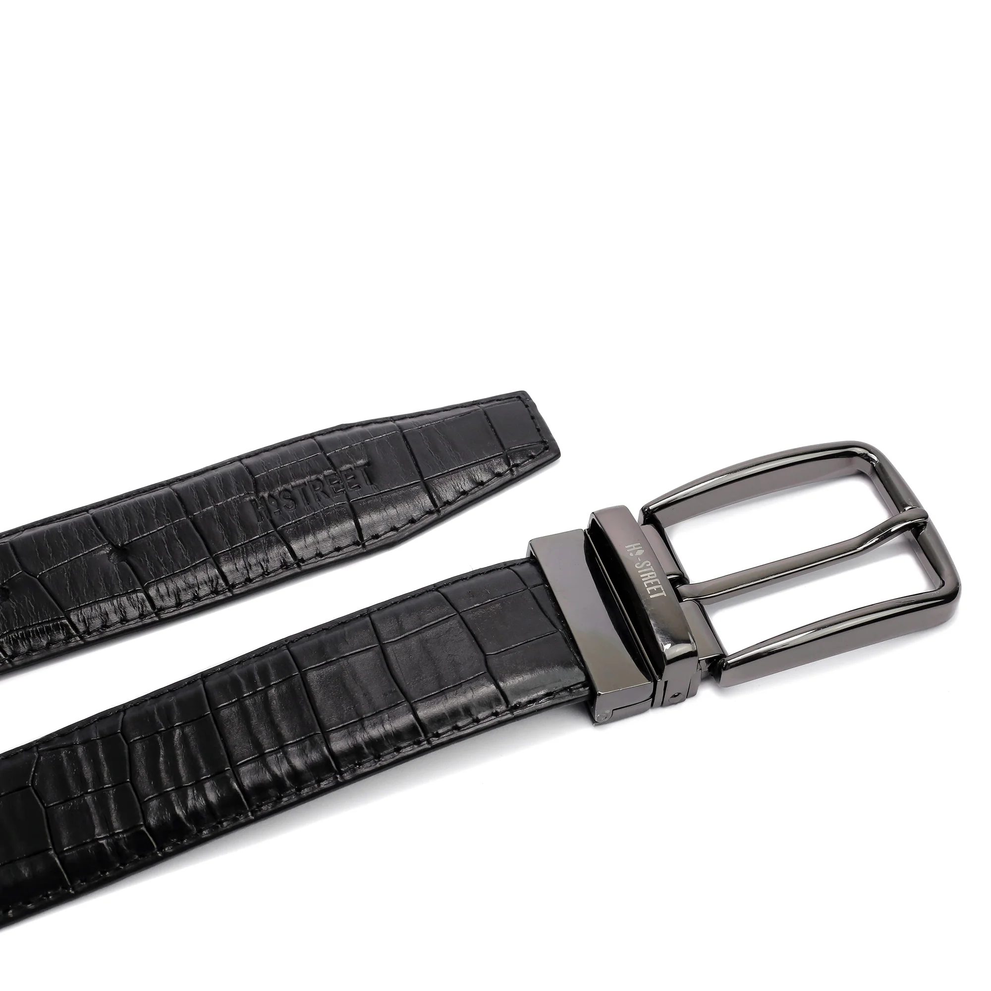 TEXTURED LEATHER BELT - Image 3