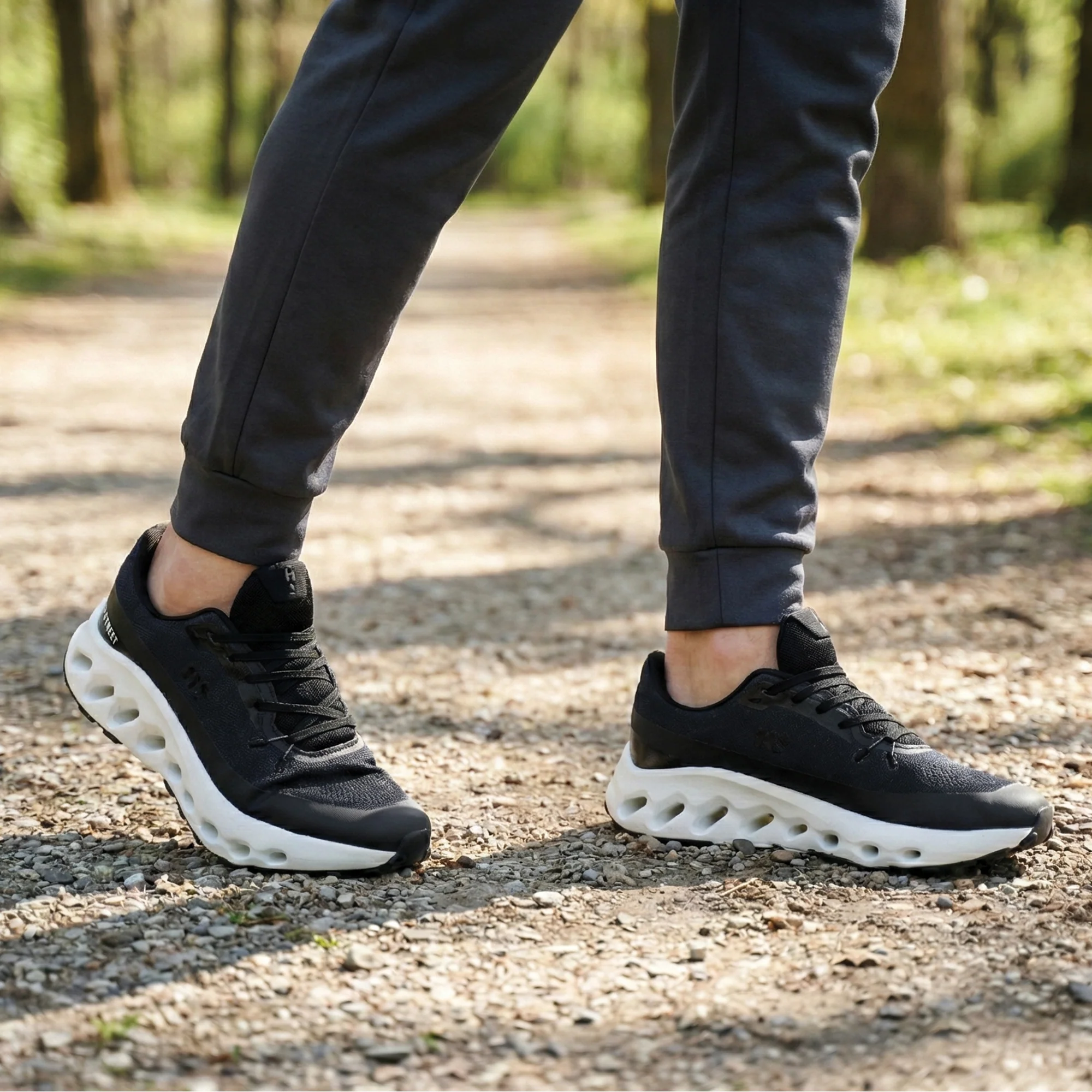 BLACK ULTRA CUSHIONING SHOES - Image 8
