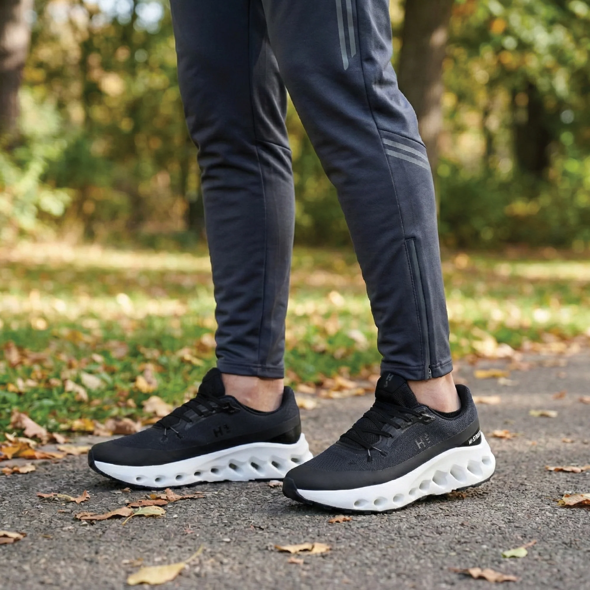 BLACK ULTRA CUSHIONING SHOES - Image 9