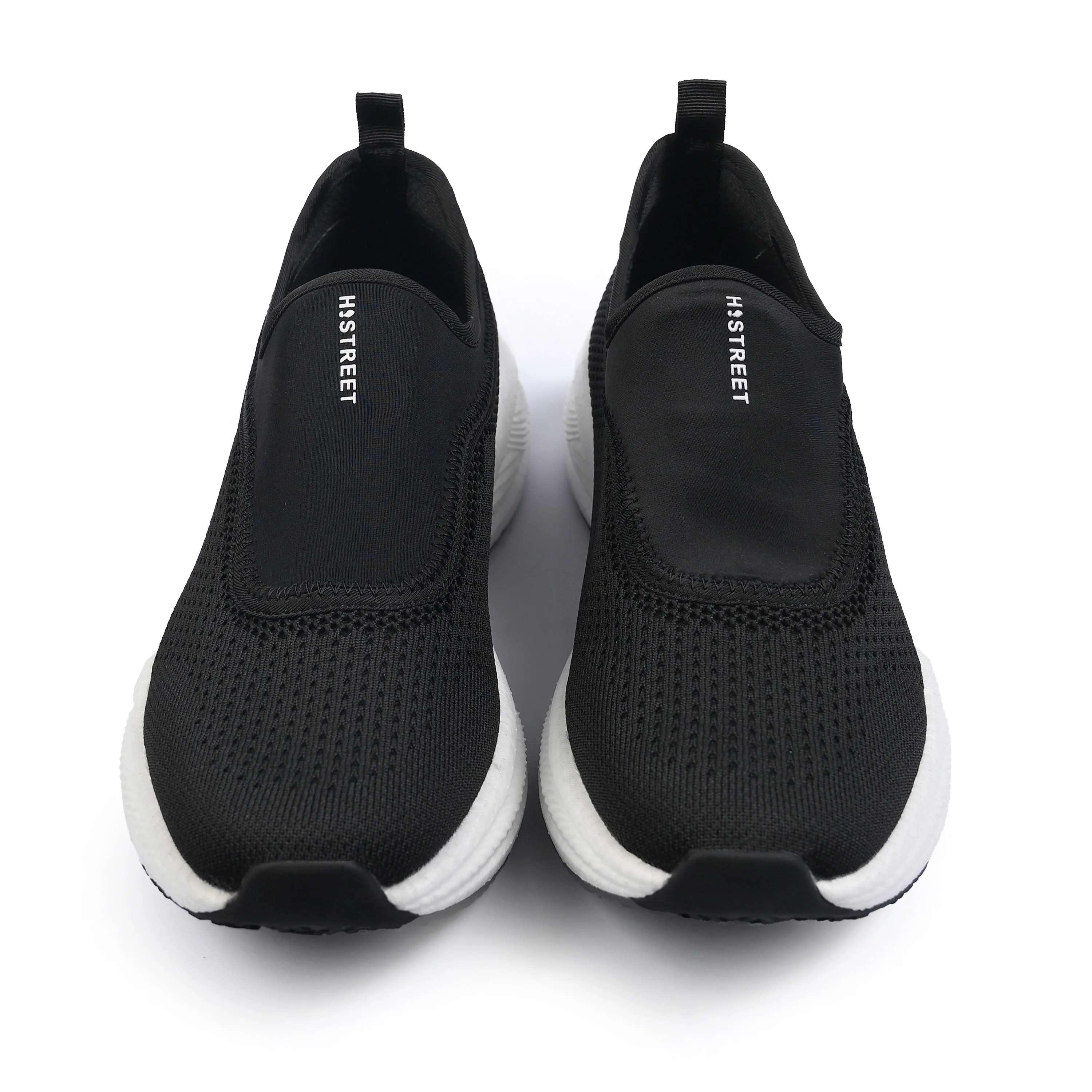 BLACK KNITED EVA TECH SHOES