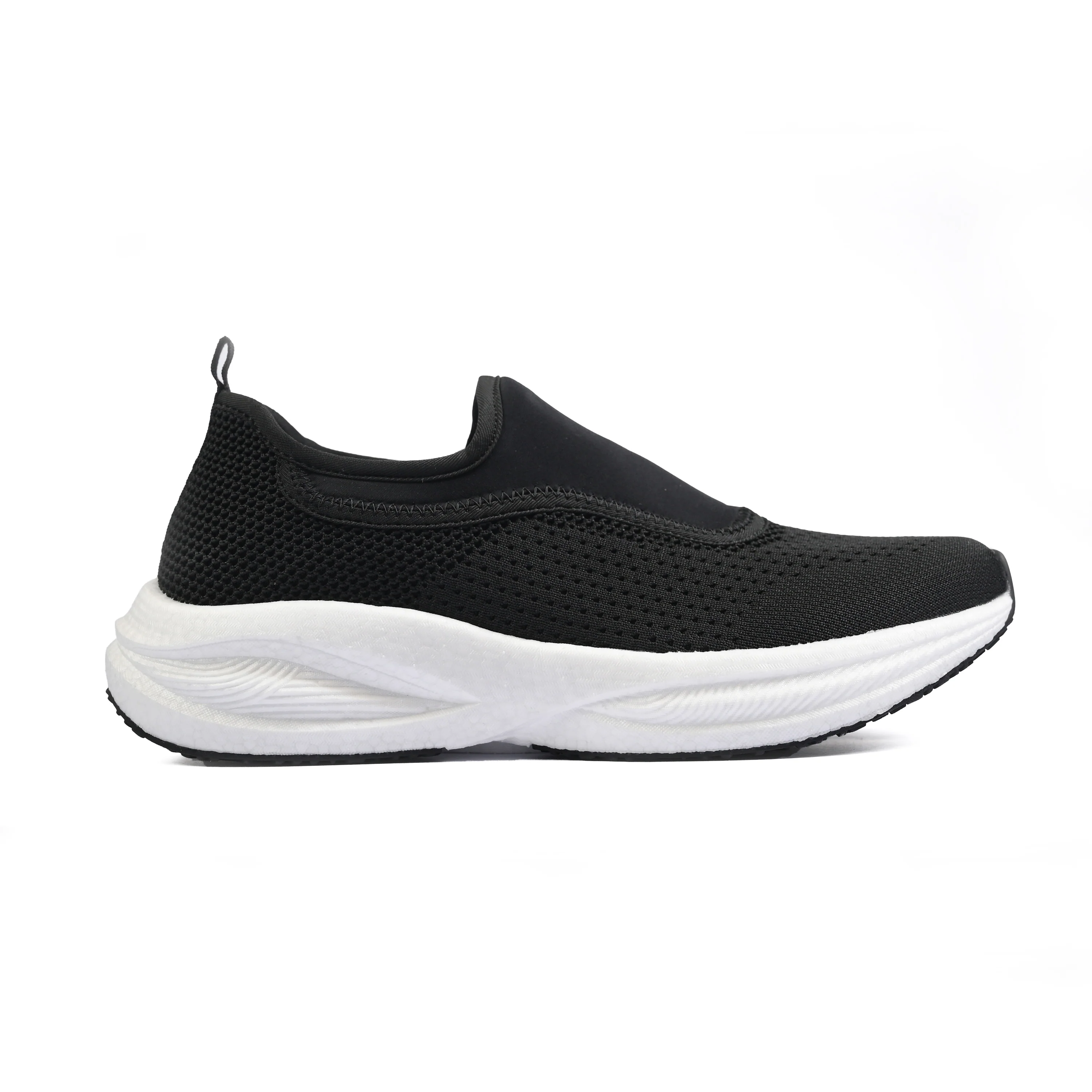BLACK KNITED EVA TECH SHOES - Image 3