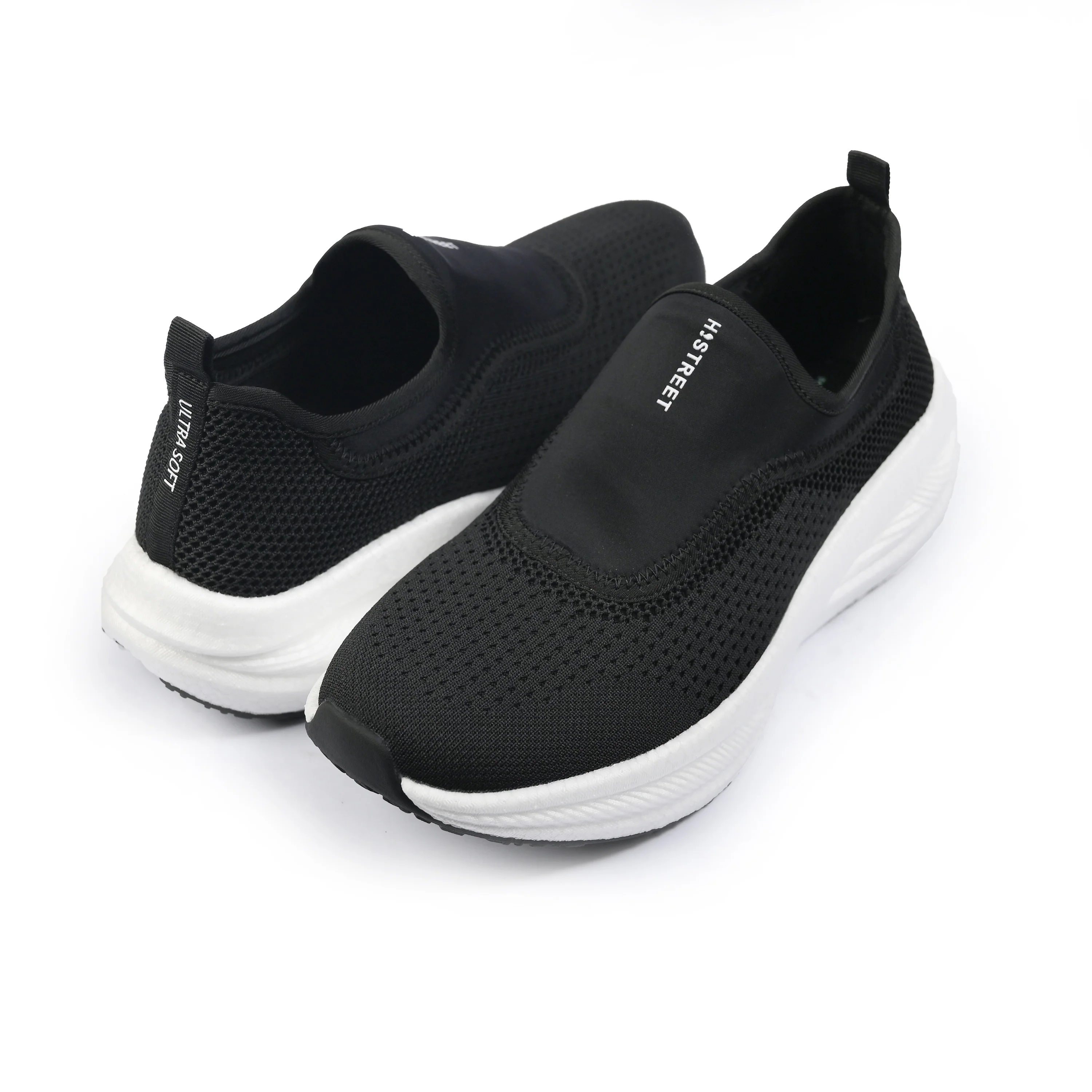 BLACK KNITED EVA TECH SHOES - Image 4
