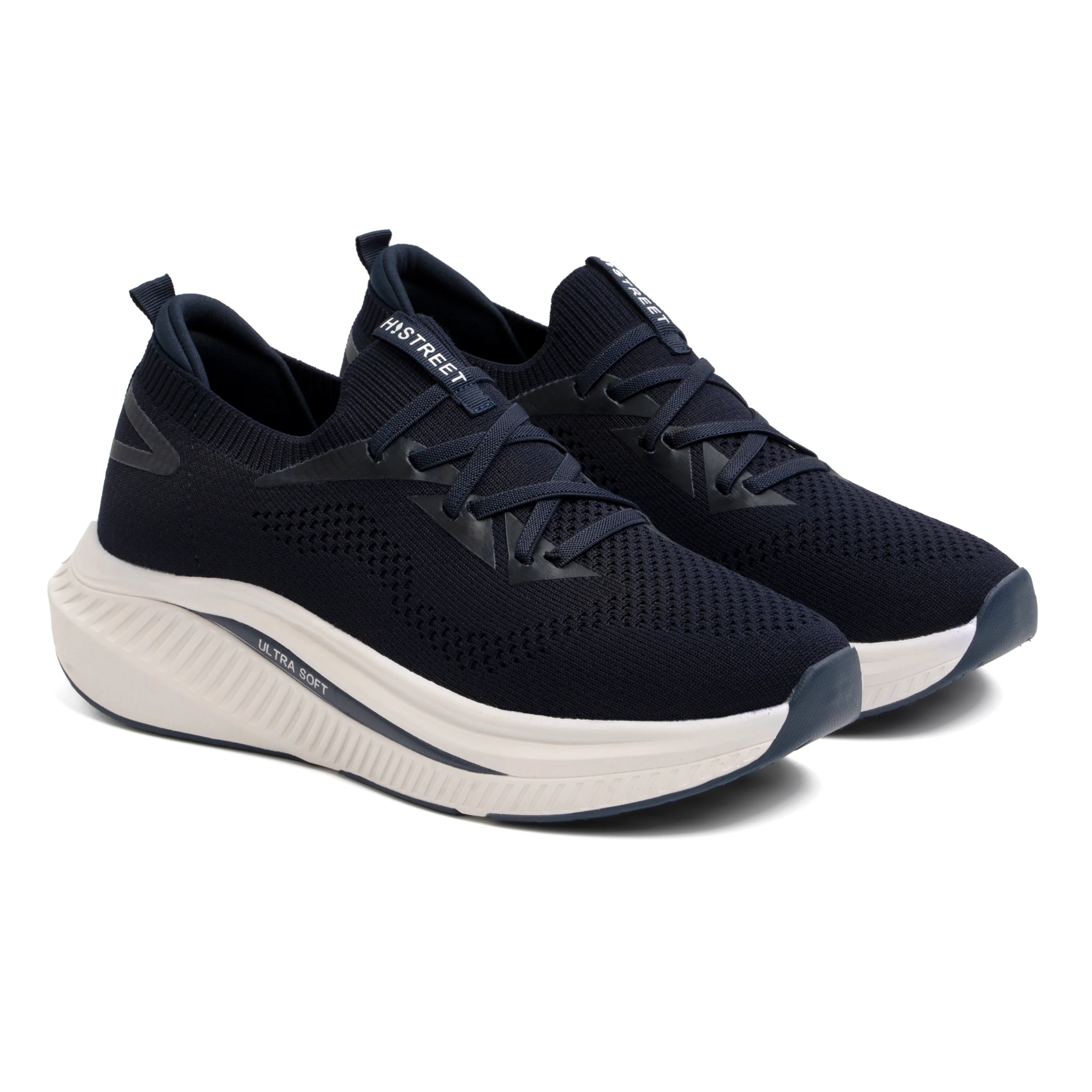 NAVY LACE UP STYLE TRAINER - Image 2
