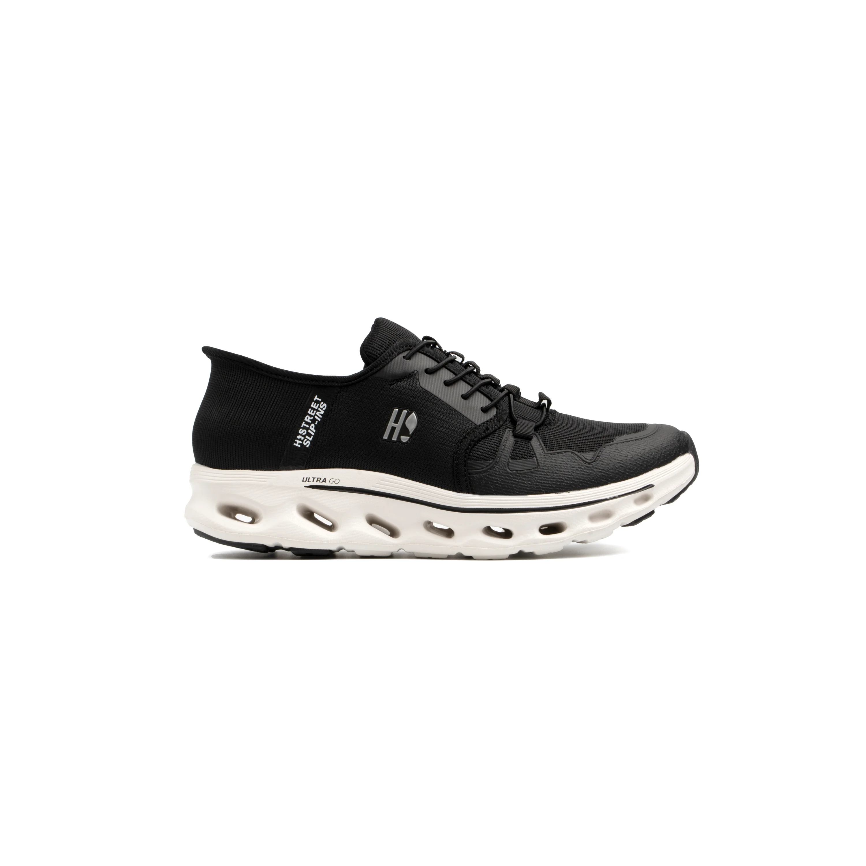 BLACK LACE UP STYLE SLIP IN - Image 3