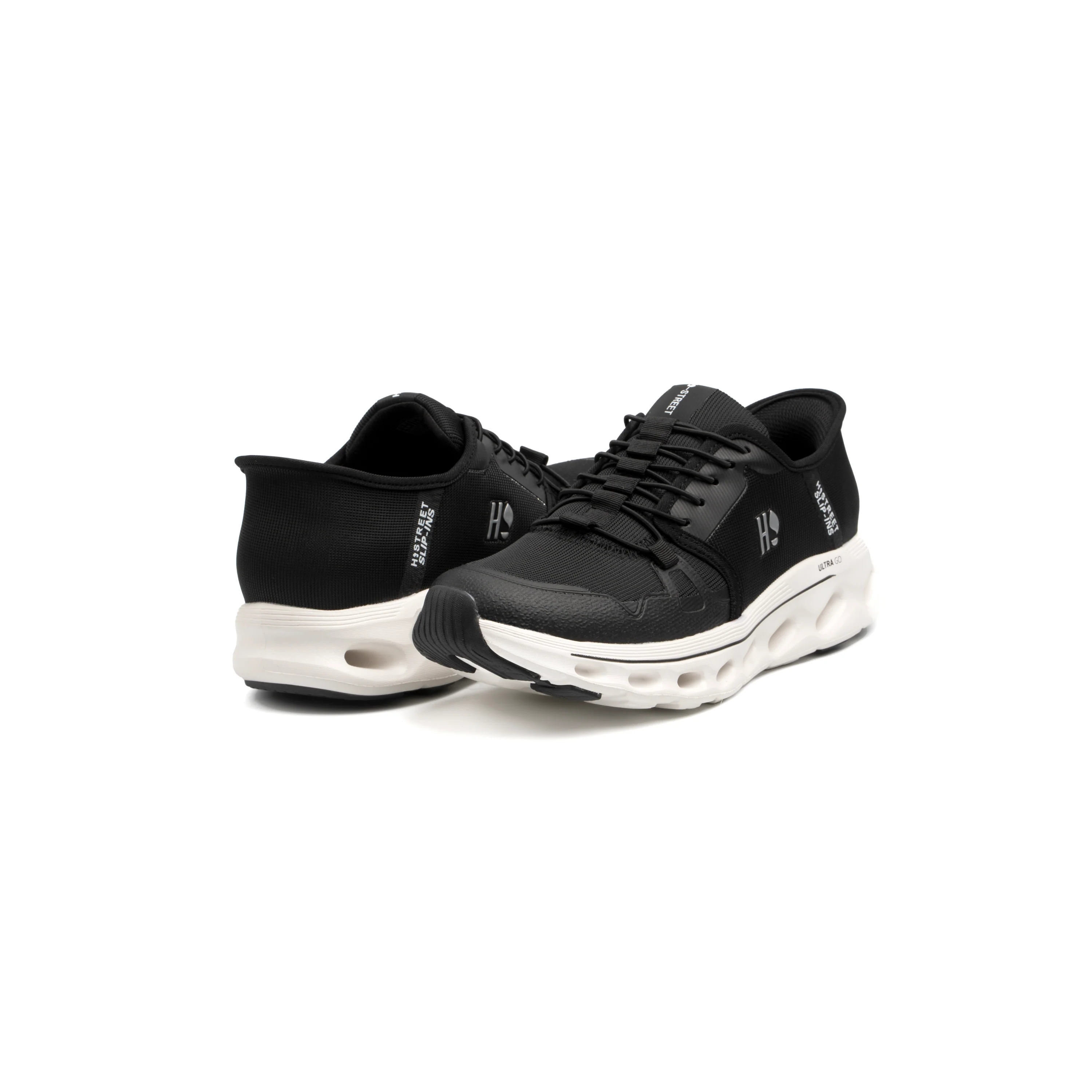 BLACK LACE UP STYLE SLIP IN - Image 5