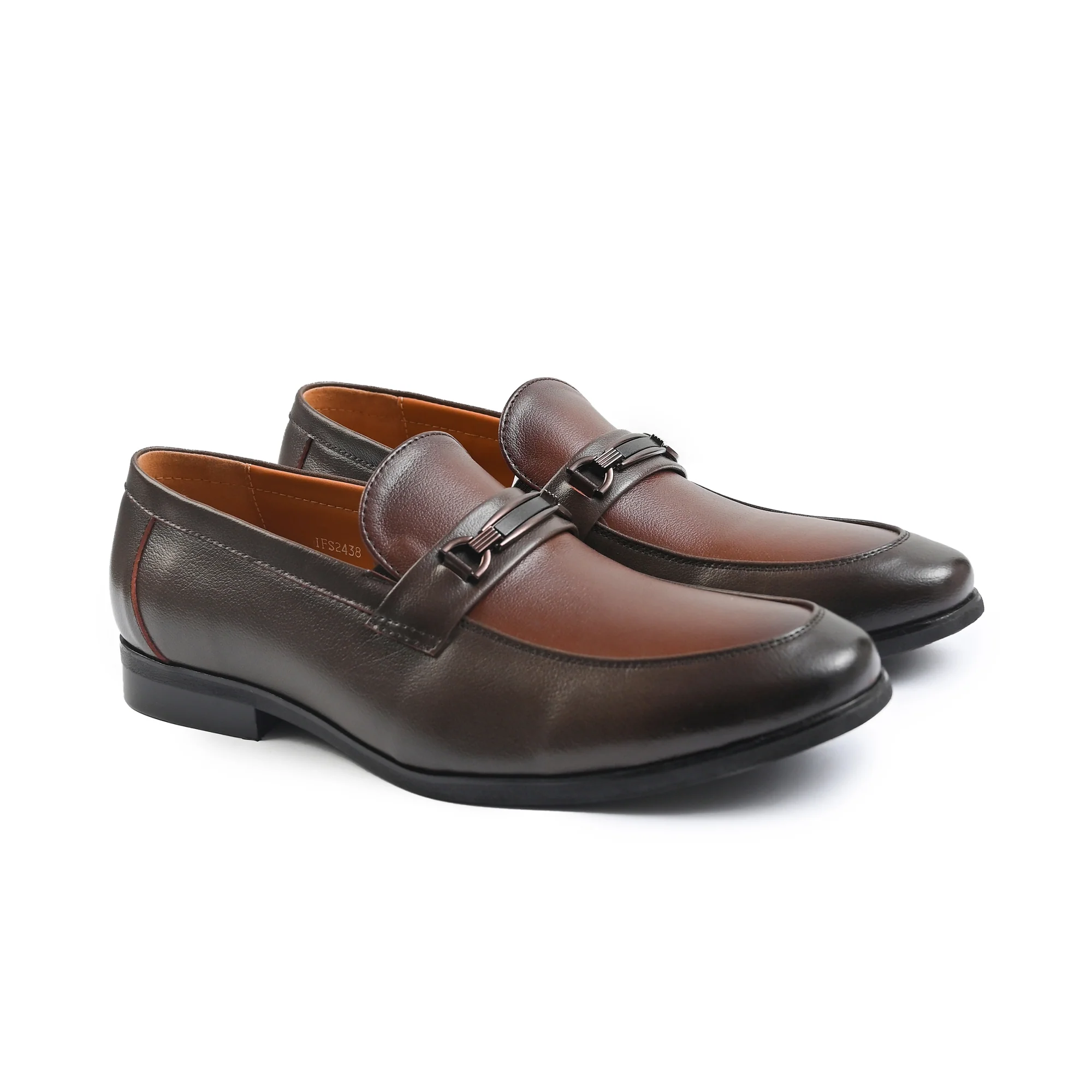 BROWN SNAFFLE TRIM SHOES