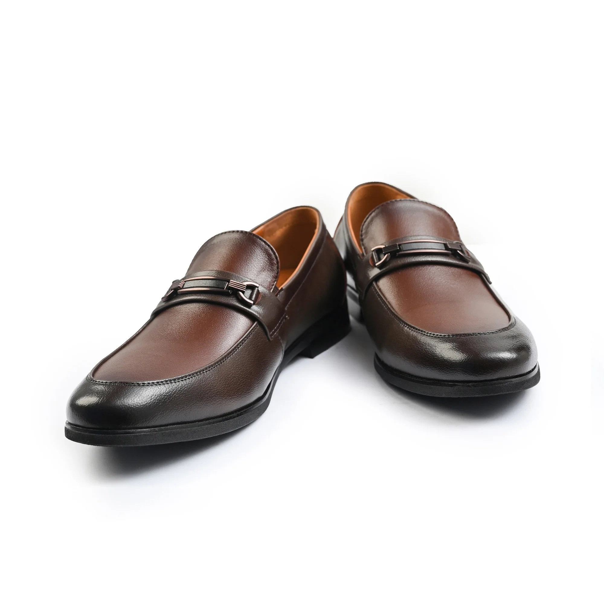 BROWN SNAFFLE TRIM SHOES - Image 4