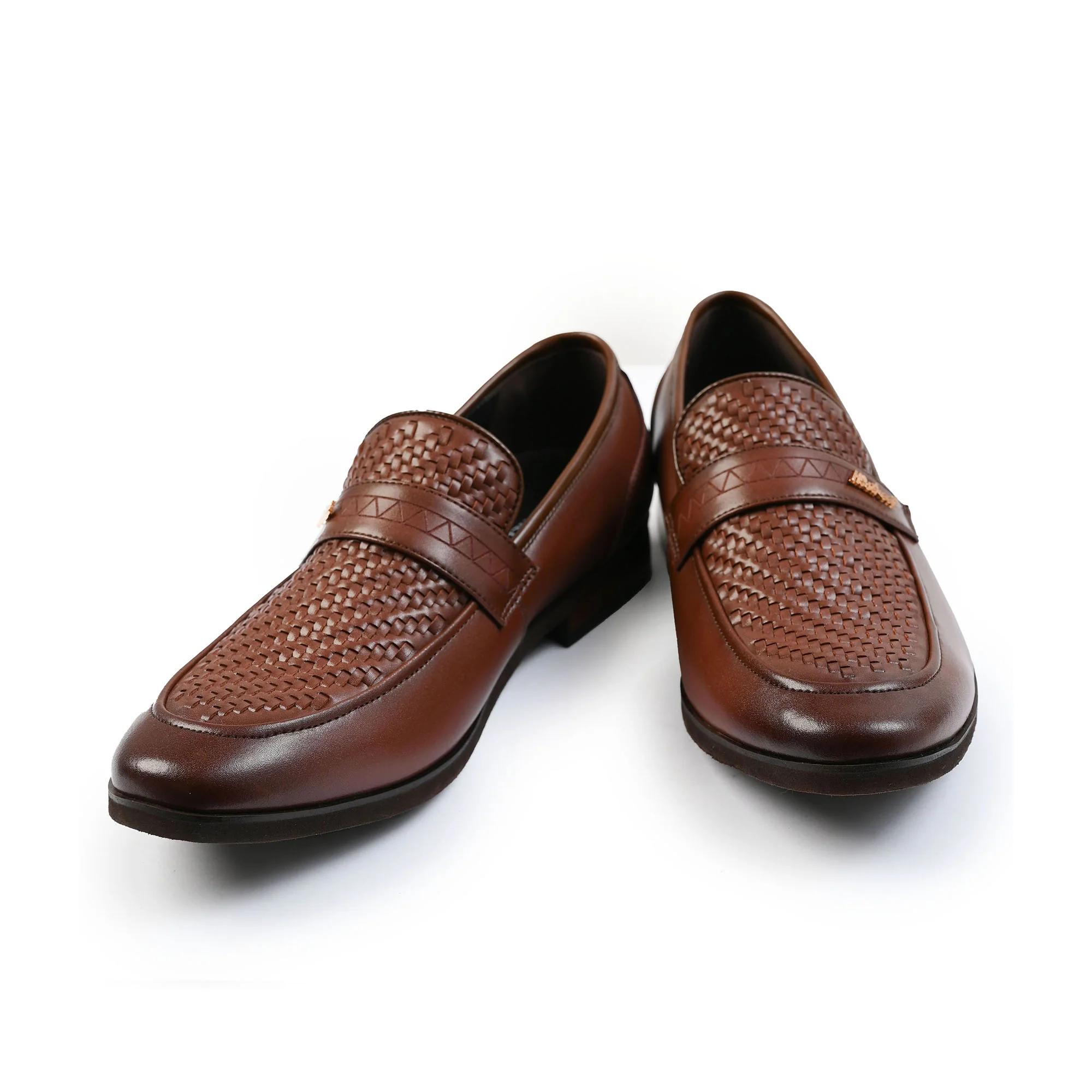 BROWN BRAIDED VAMP SHOES - Image 5