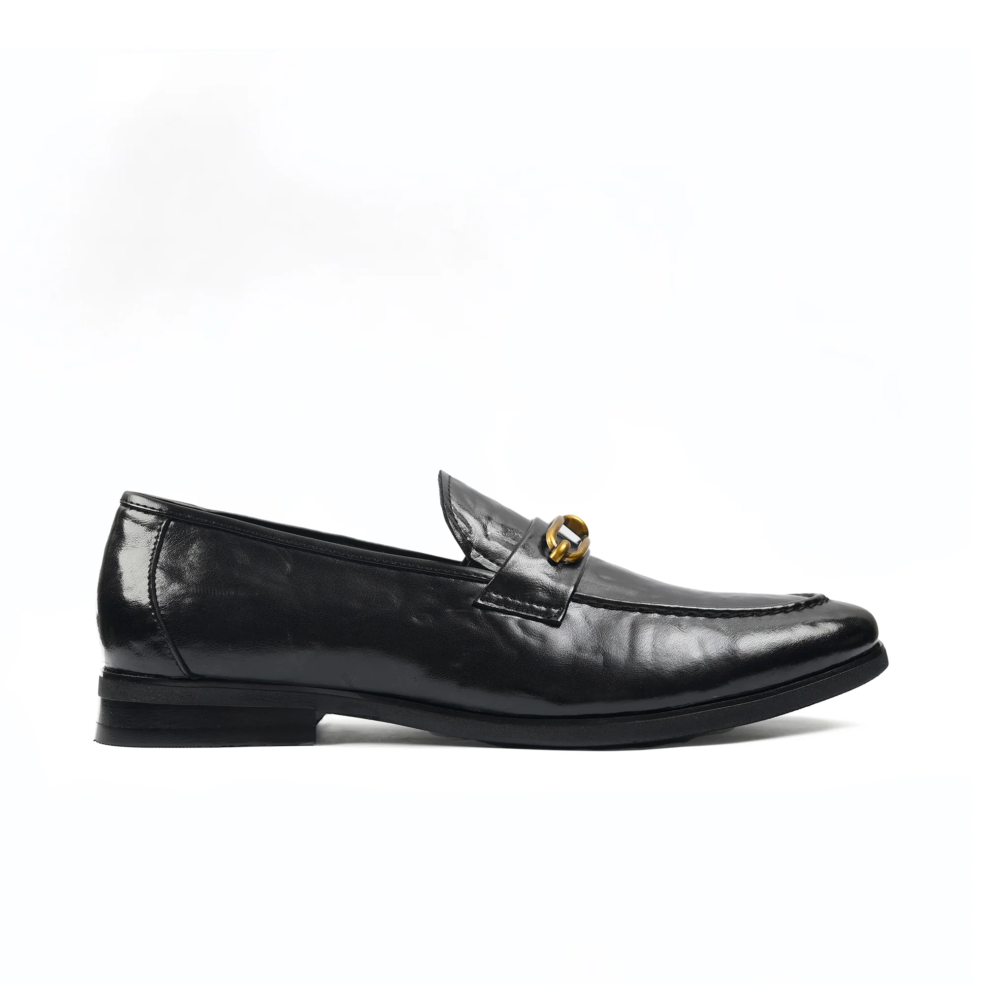 BLACK PATENT BUCKLE SHOES - Image 3