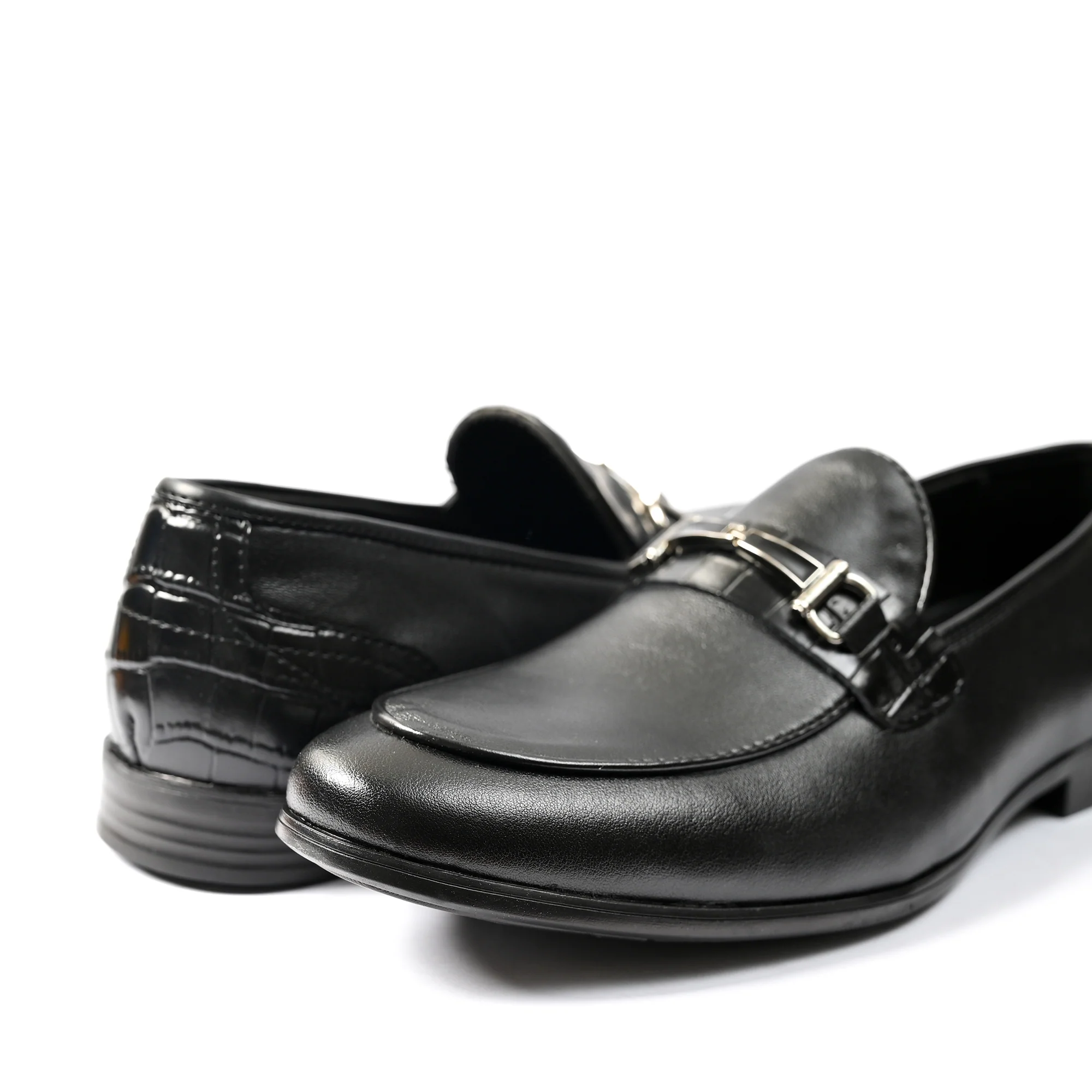 BLACK ANILINE LEATHER SHOES - Image 4