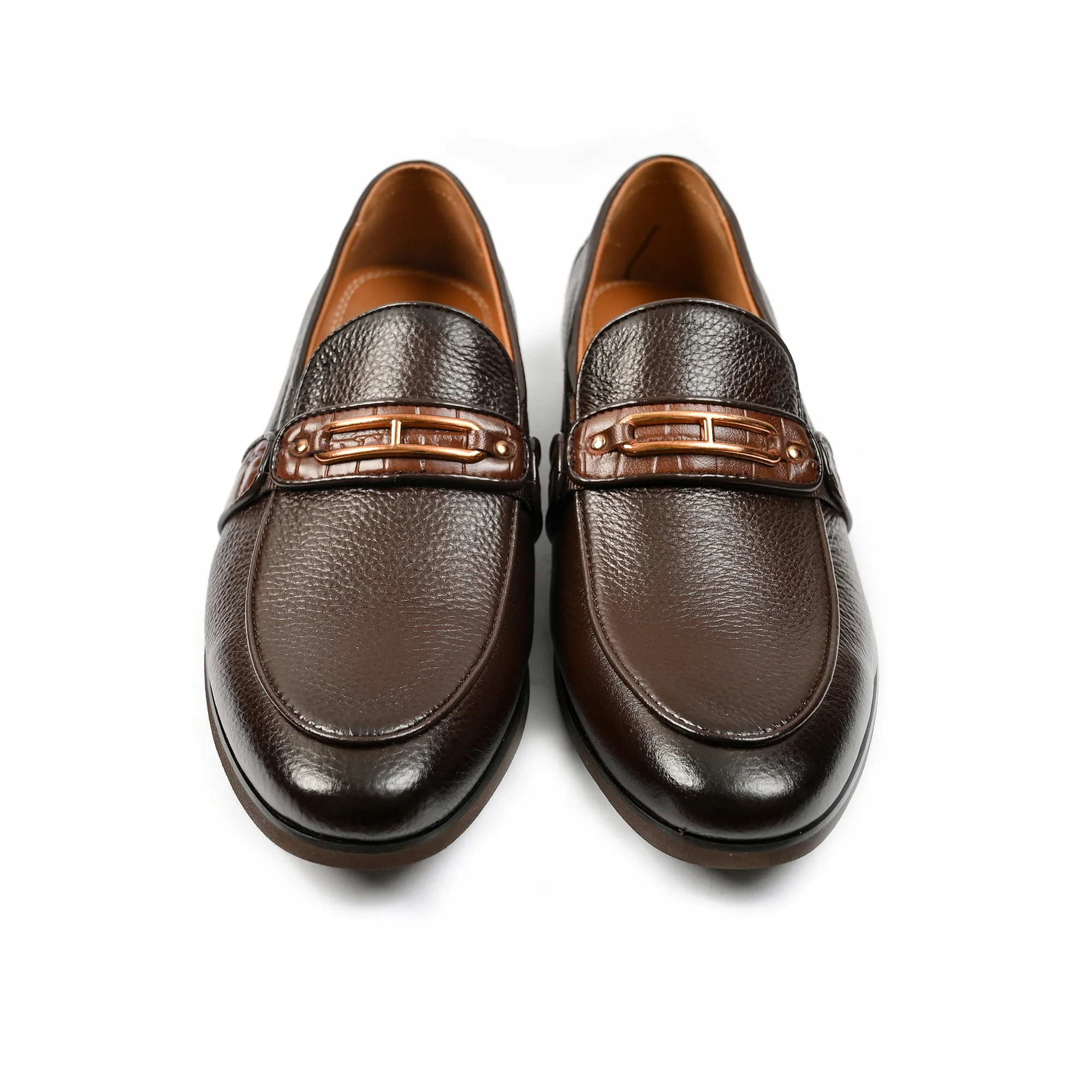 BROWN MILT LEATHER SHOES - Image 2