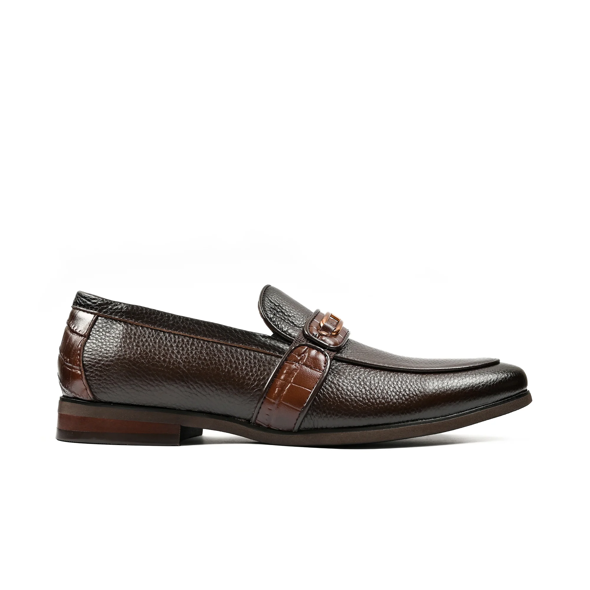 BROWN MILT LEATHER SHOES - Image 3