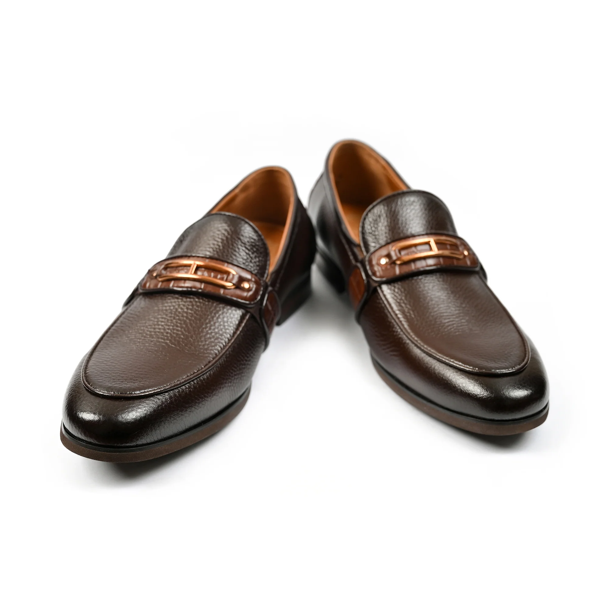 BROWN MILT LEATHER SHOES - Image 4