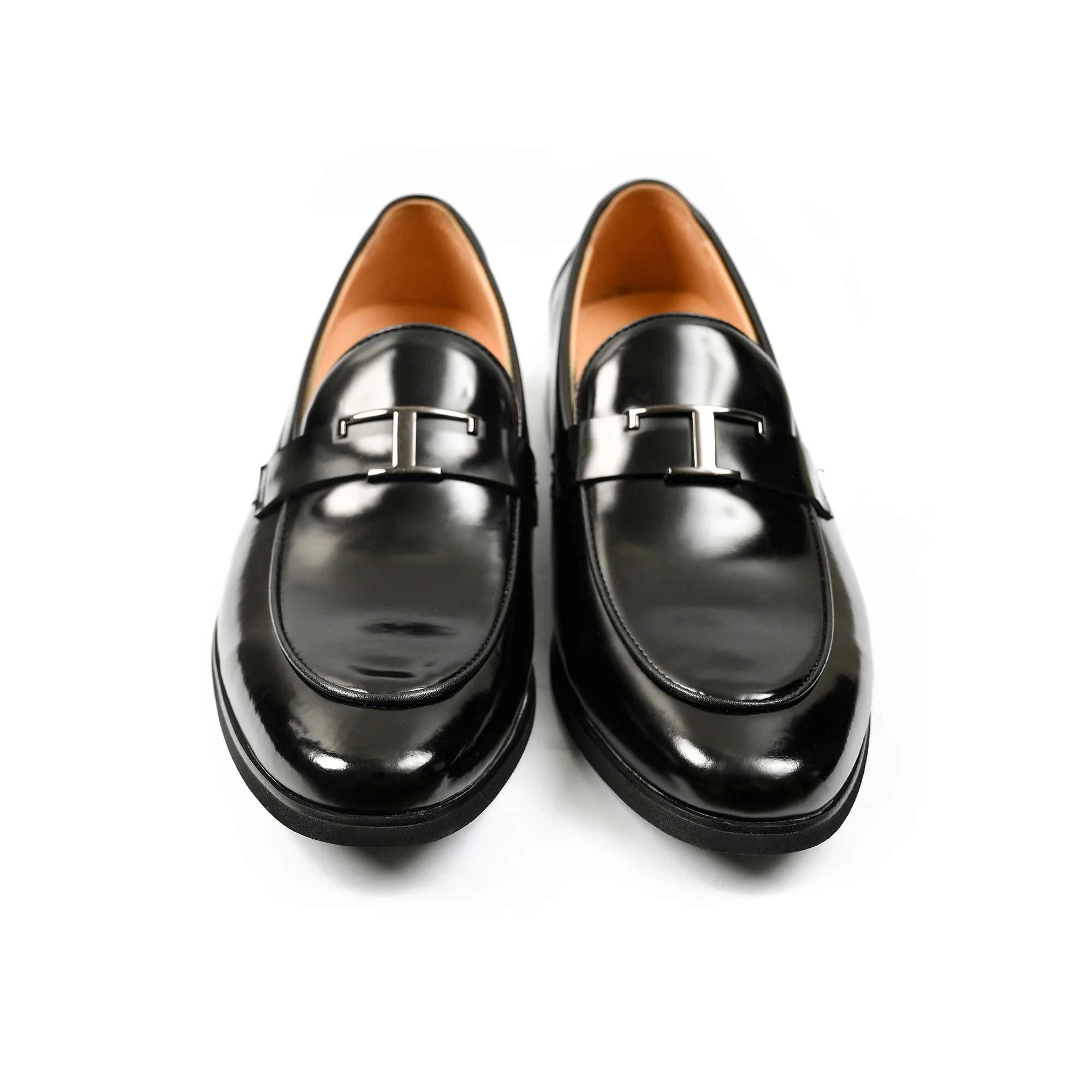 BLACK PATENT BUCKLE SHOES - Image 2