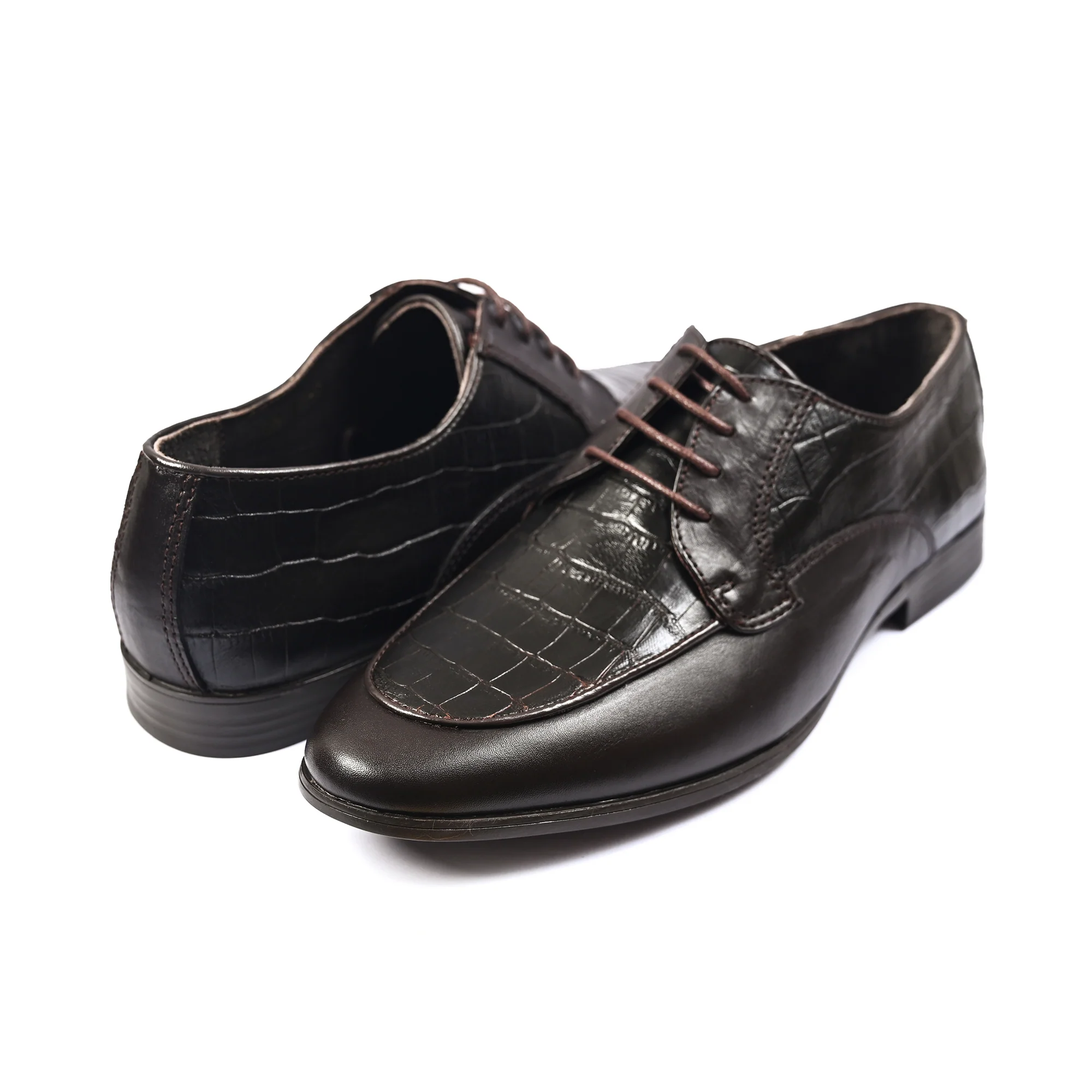 SPLIT LEATHER LACE UP SHOES - Image 4