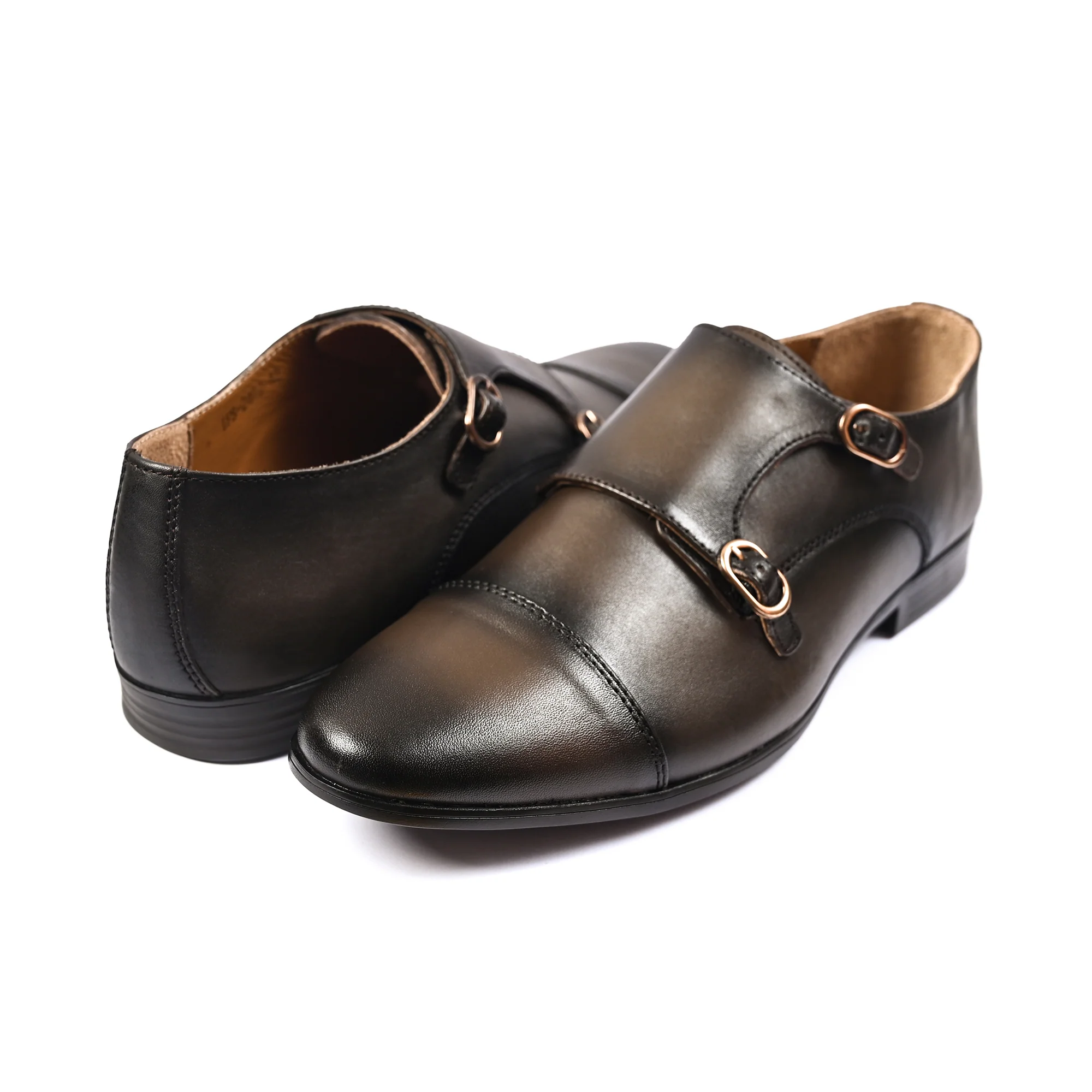DOUBLE MONK LEATHER SHOE - Image 4