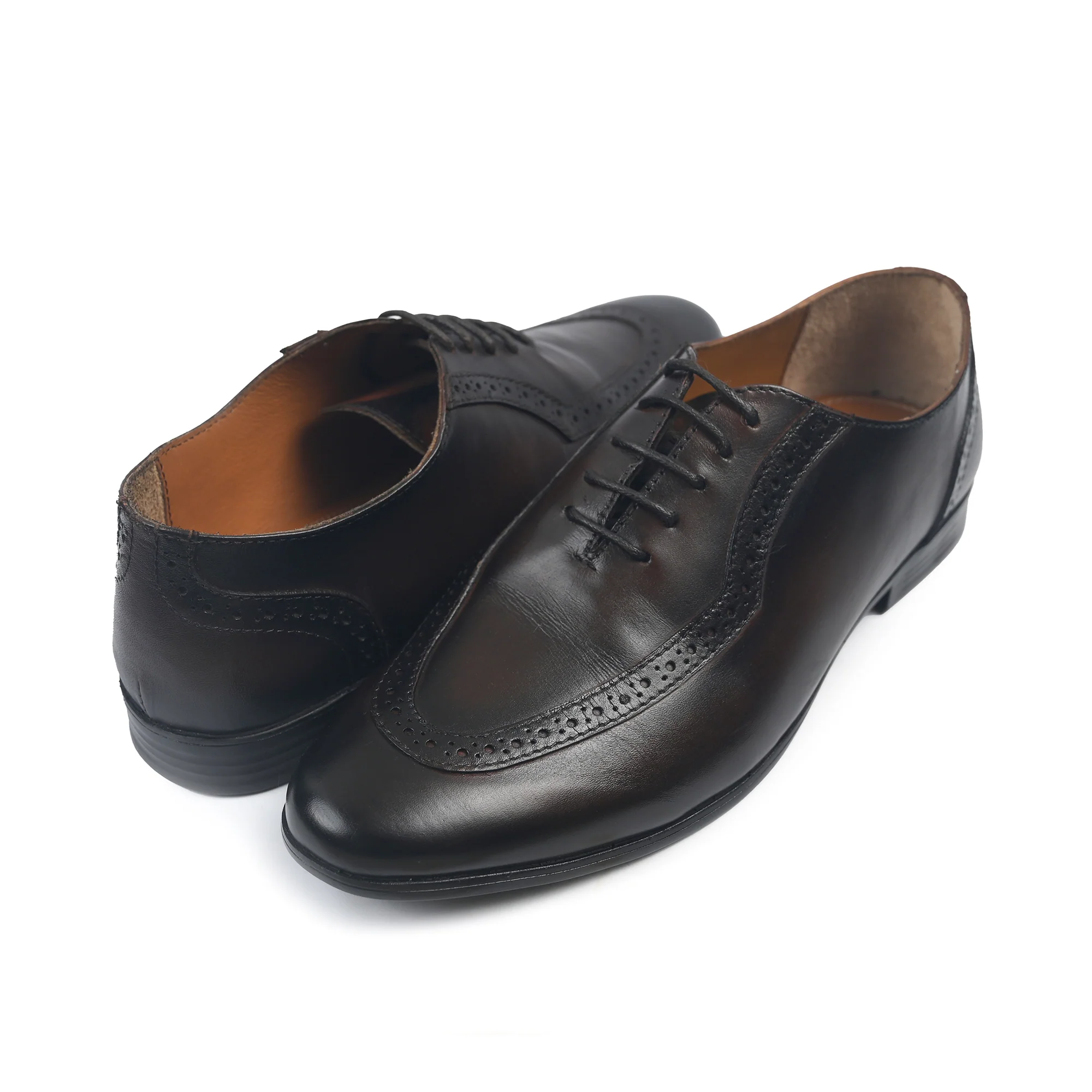 LACE UP TWO TONE SHOES - Image 4