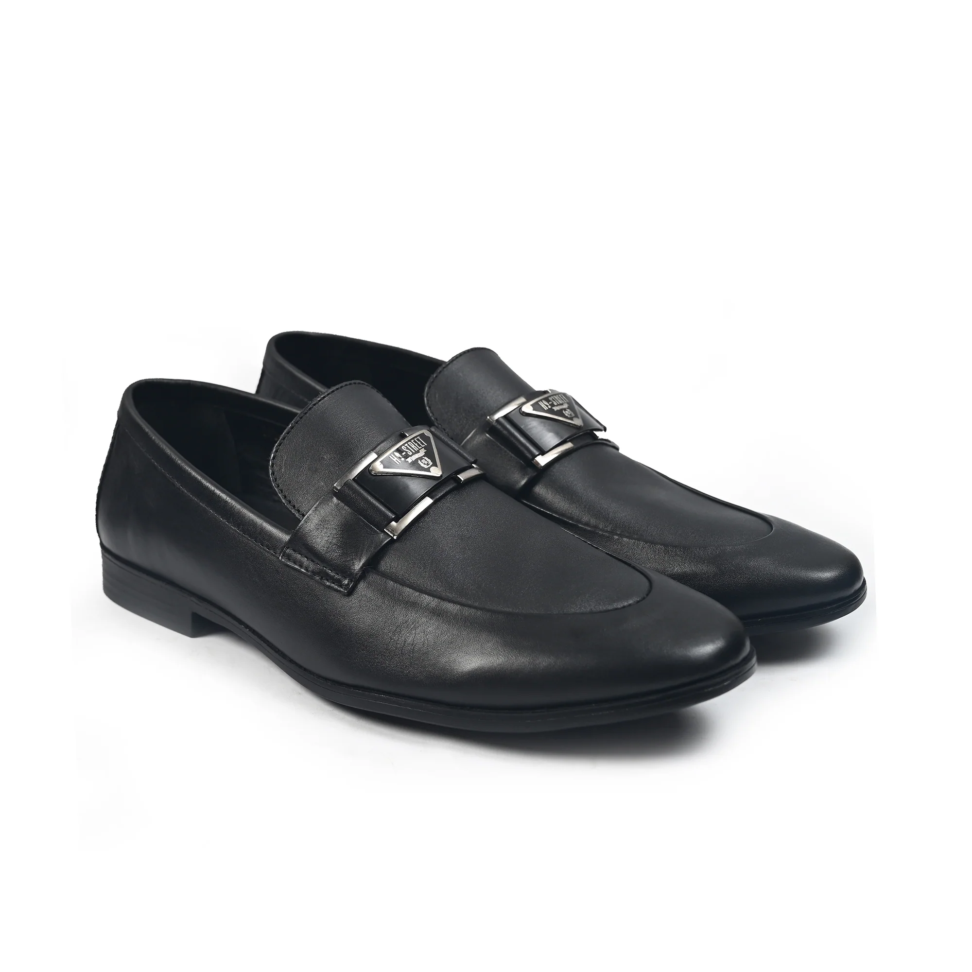 BLACK ANILINE LEATHER SHOES - Image 2