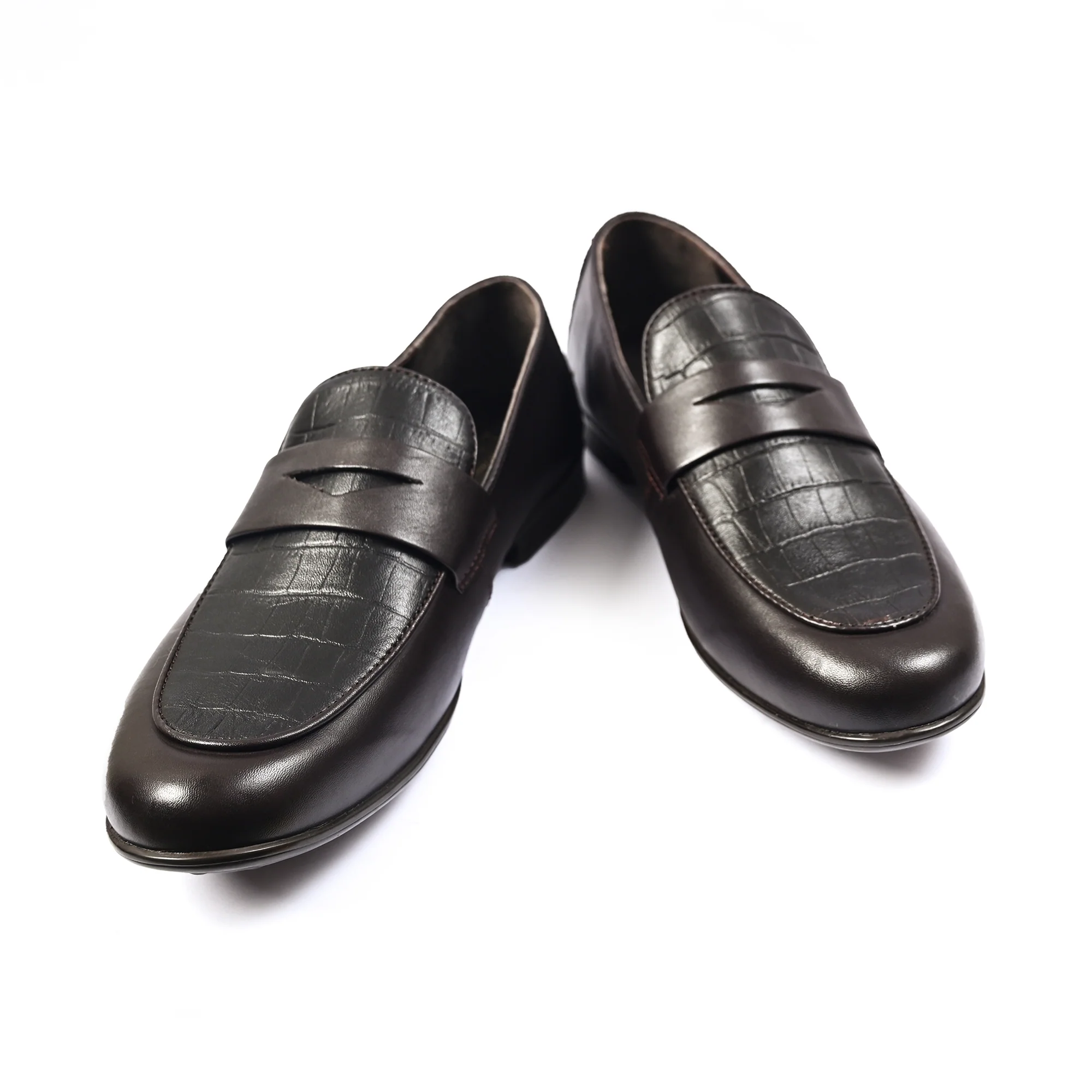BROWN SPLIT LEATHER SHOES - Image 5