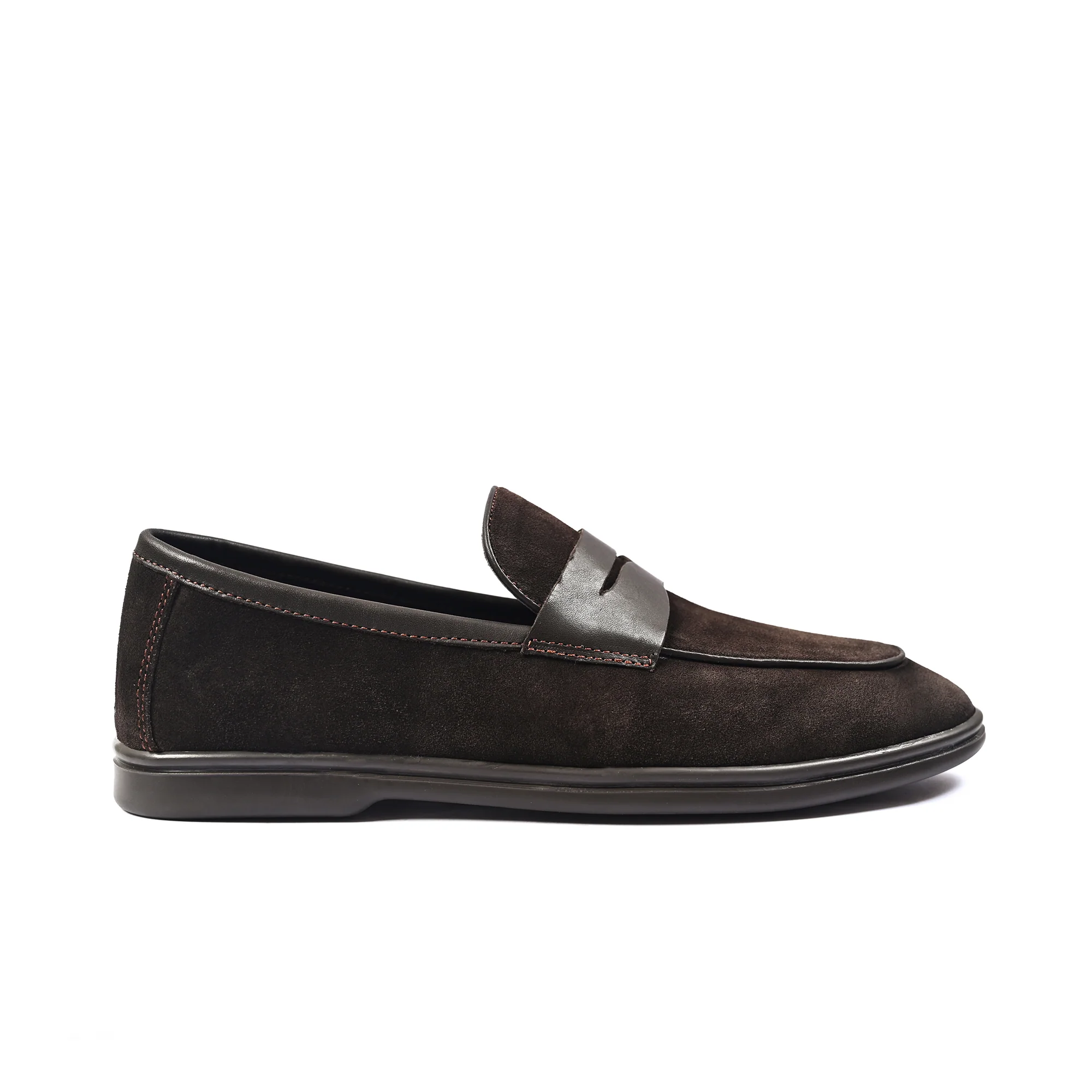 BROWN SUEDE LEATHER LOAFERS - Image 3