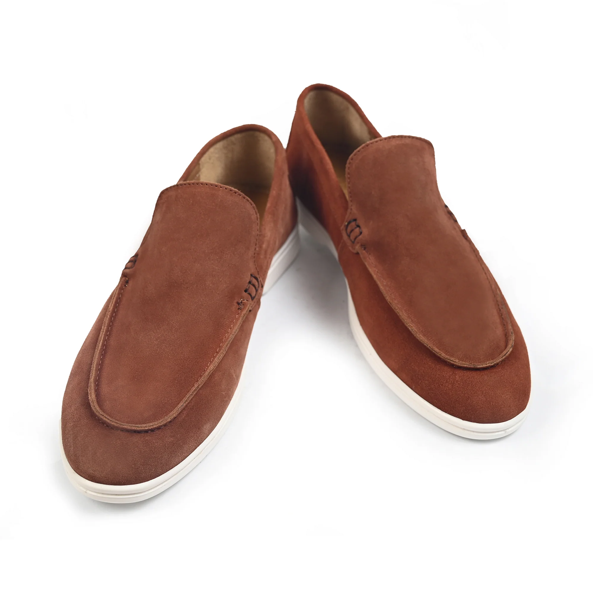 ORANGE SUEDE OLD MONEY SHOES - Image 3