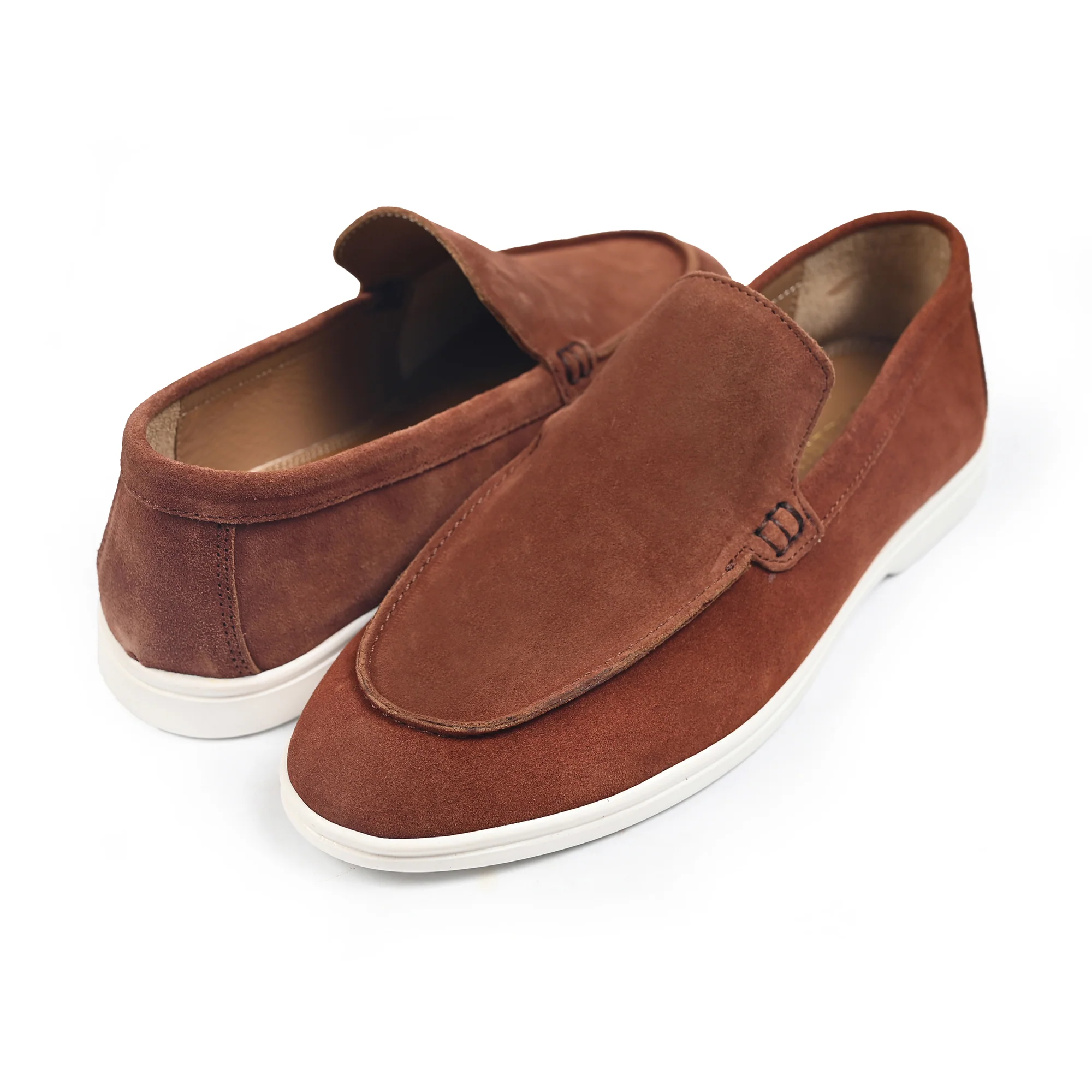 ORANGE SUEDE OLD MONEY SHOES - Image 4