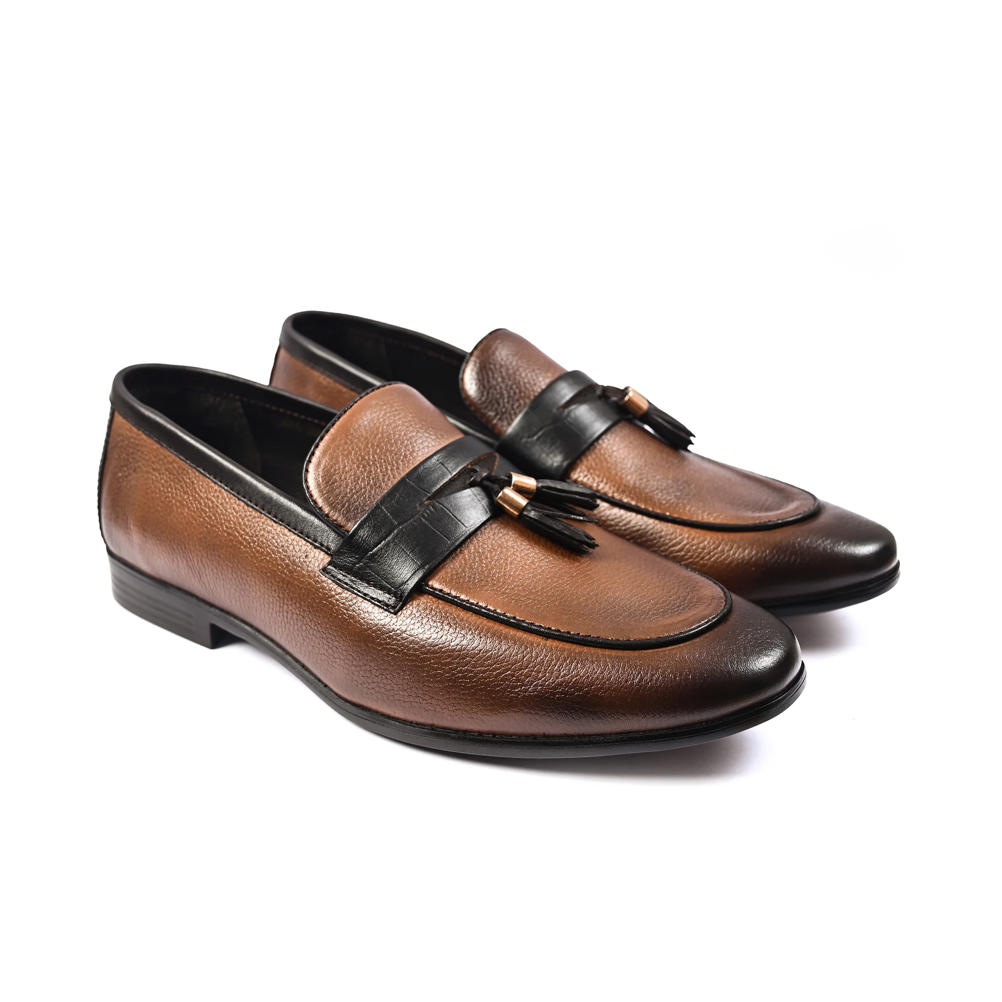 MUSTARD MILD LEATHER SLIP ONS - Image 2