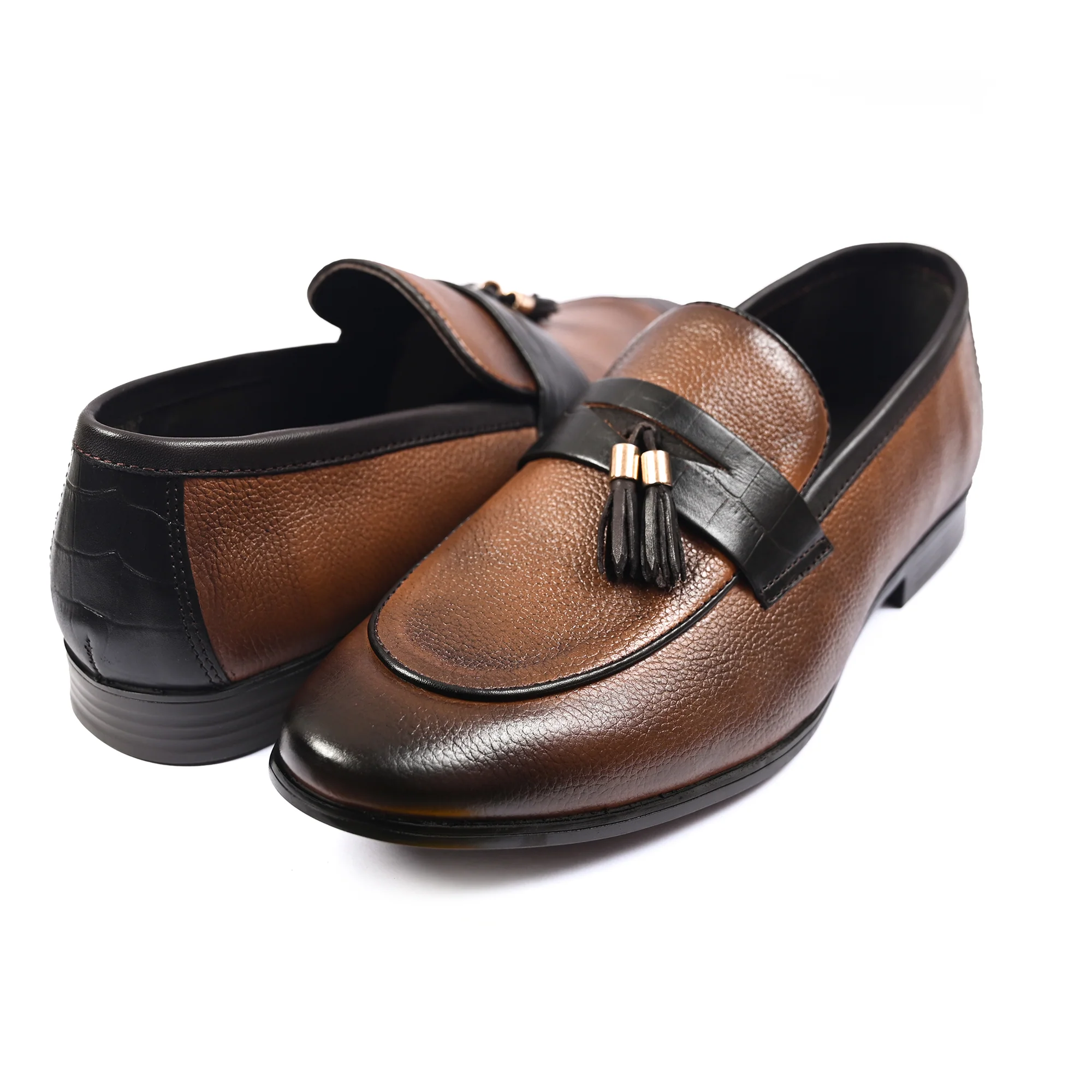 MUSTARD MILD LEATHER SLIP ONS - Image 4
