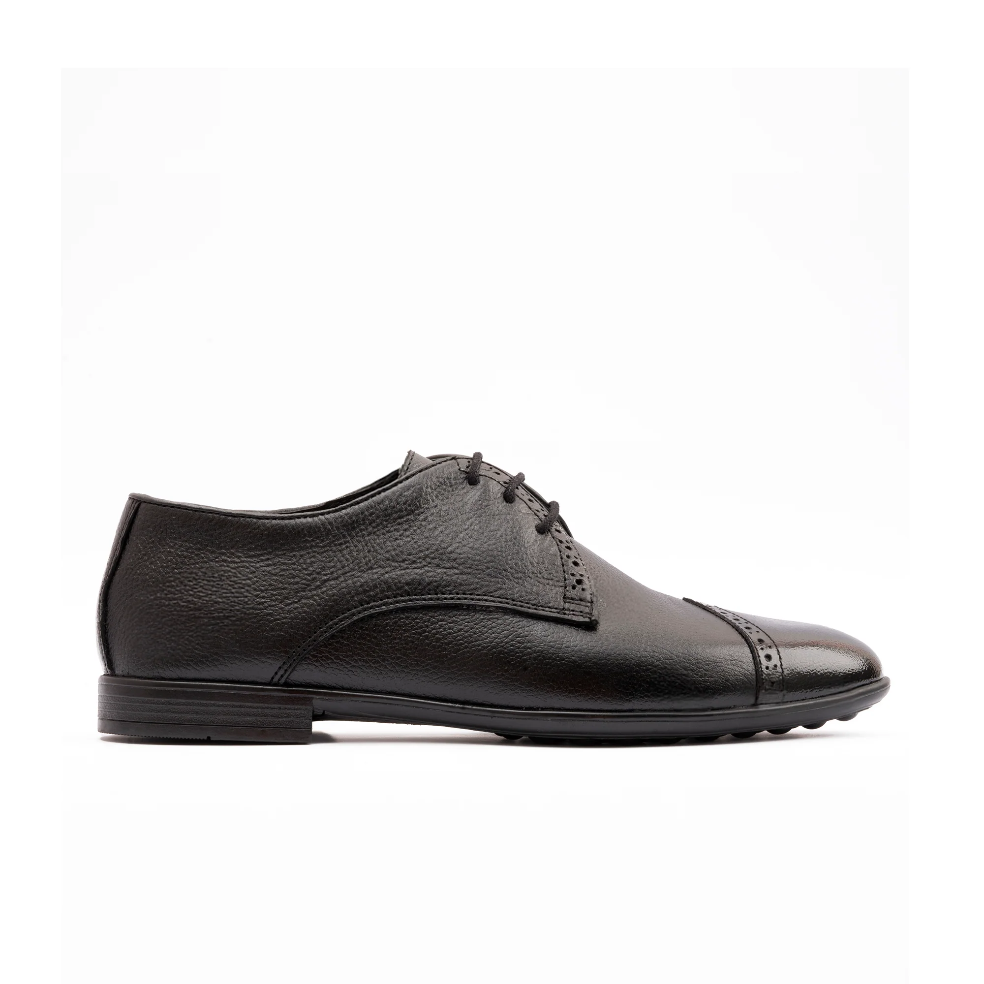 SPLIT LEATHER BROGUE SHOES - Image 4