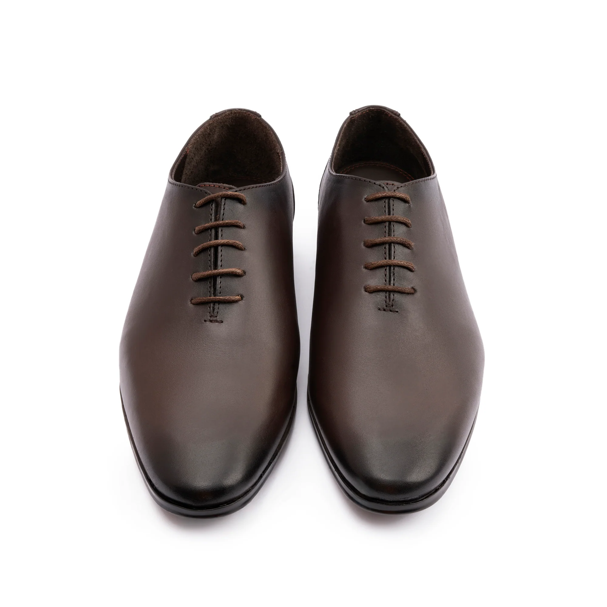 BROWN LEATHER LACE UP SHOES