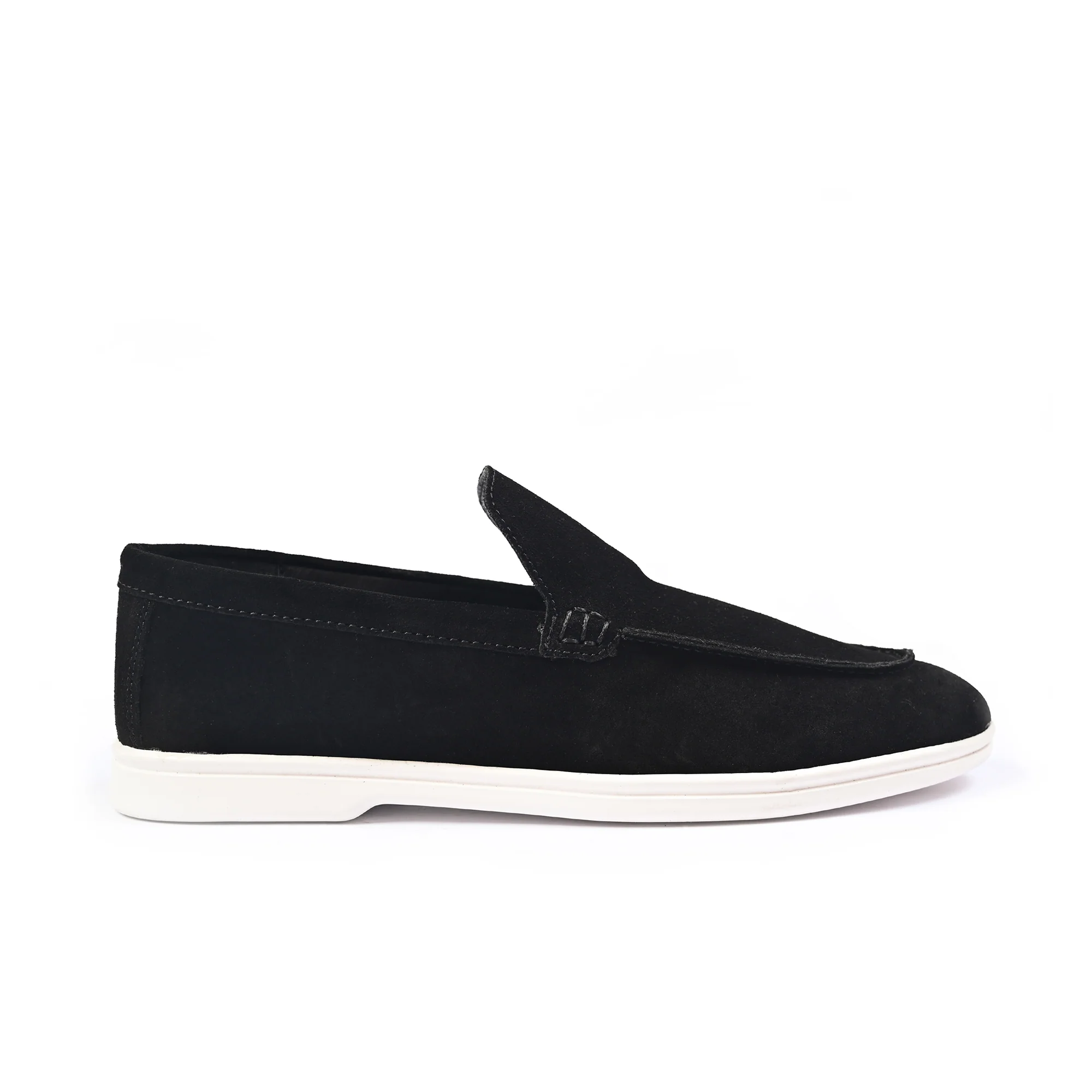 BLACK SUED OLD MONEY SHOES - Image 3