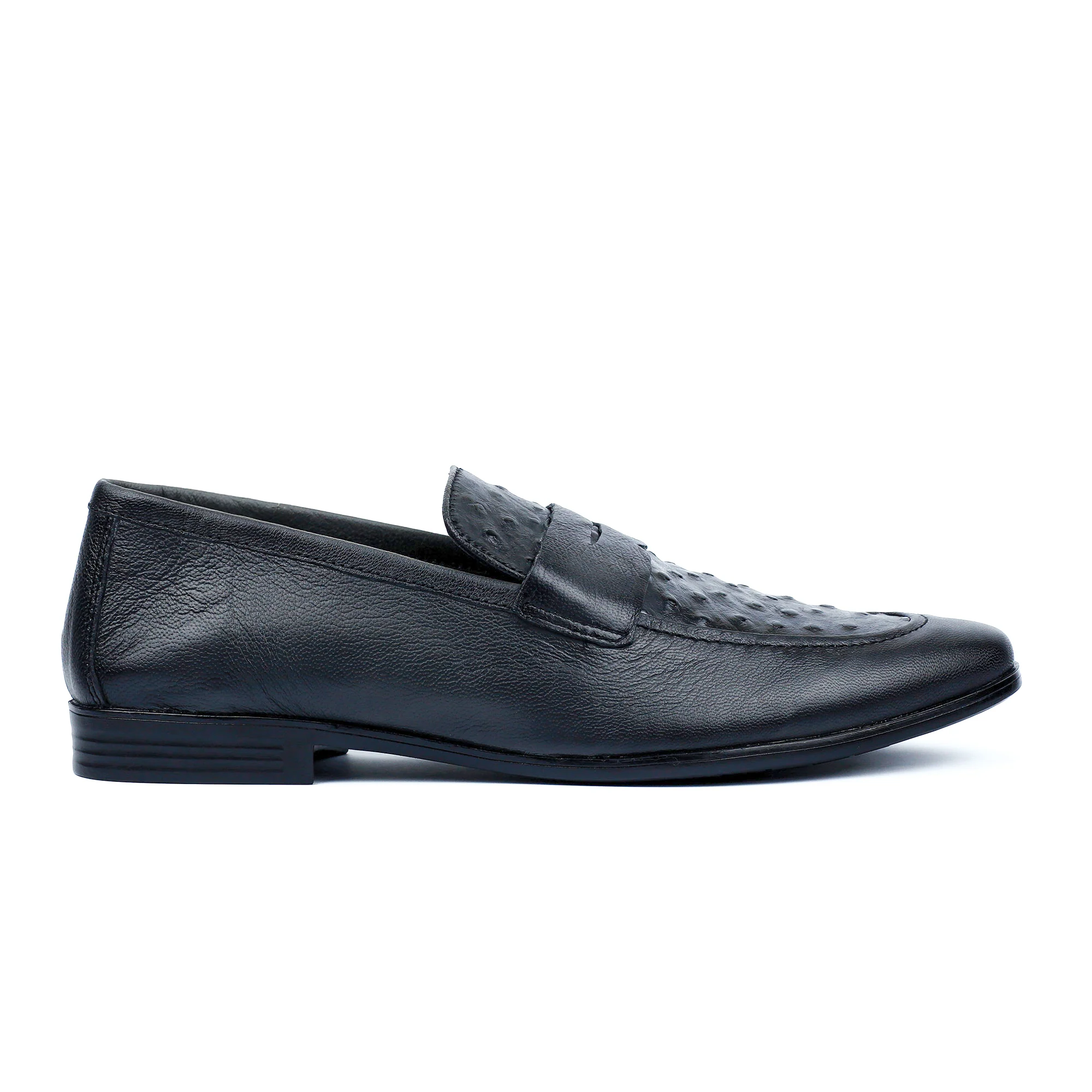 TWO TONE TEXTURED LEATHER SHOES - Image 4