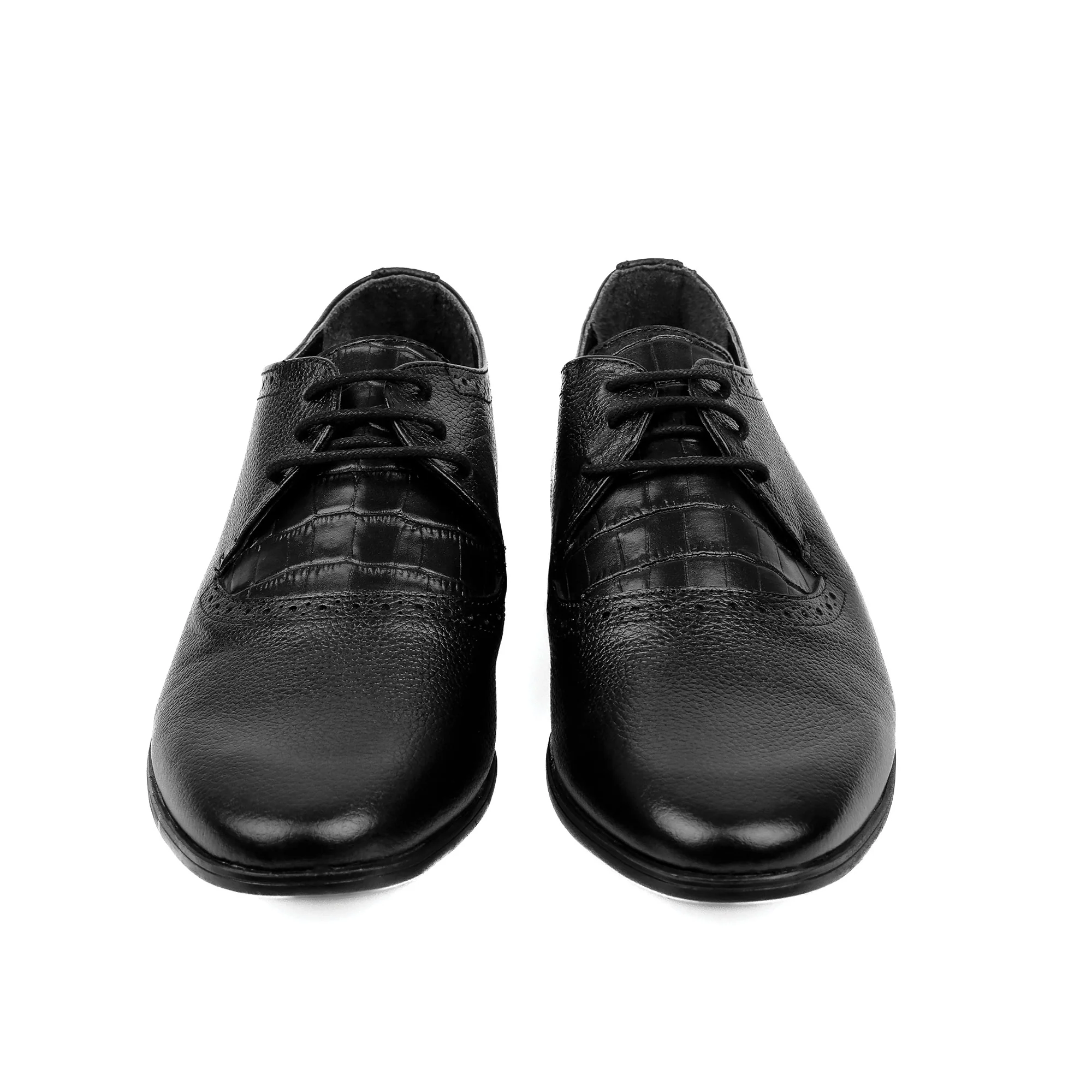 MILLED LEATHER LACEUP SHOES - Image 3