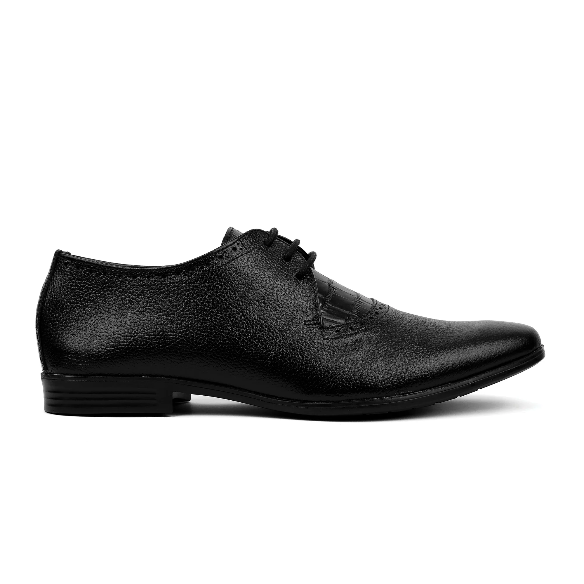 MILLED LEATHER LACEUP SHOES - Image 4