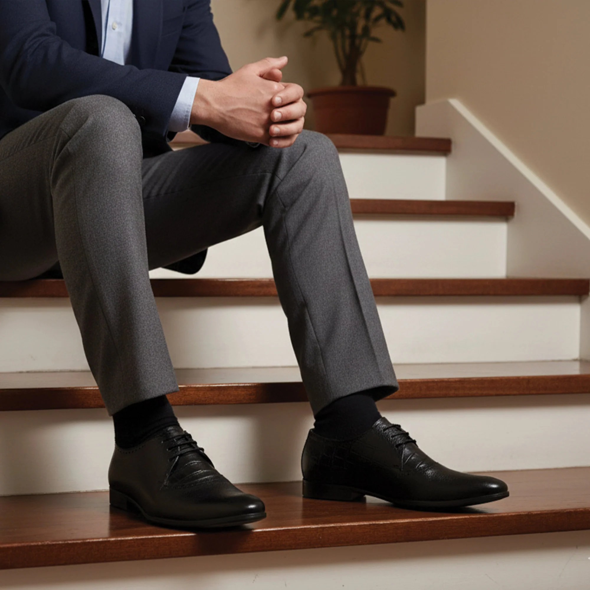 MILLED LEATHER LACEUP SHOES - Image 6