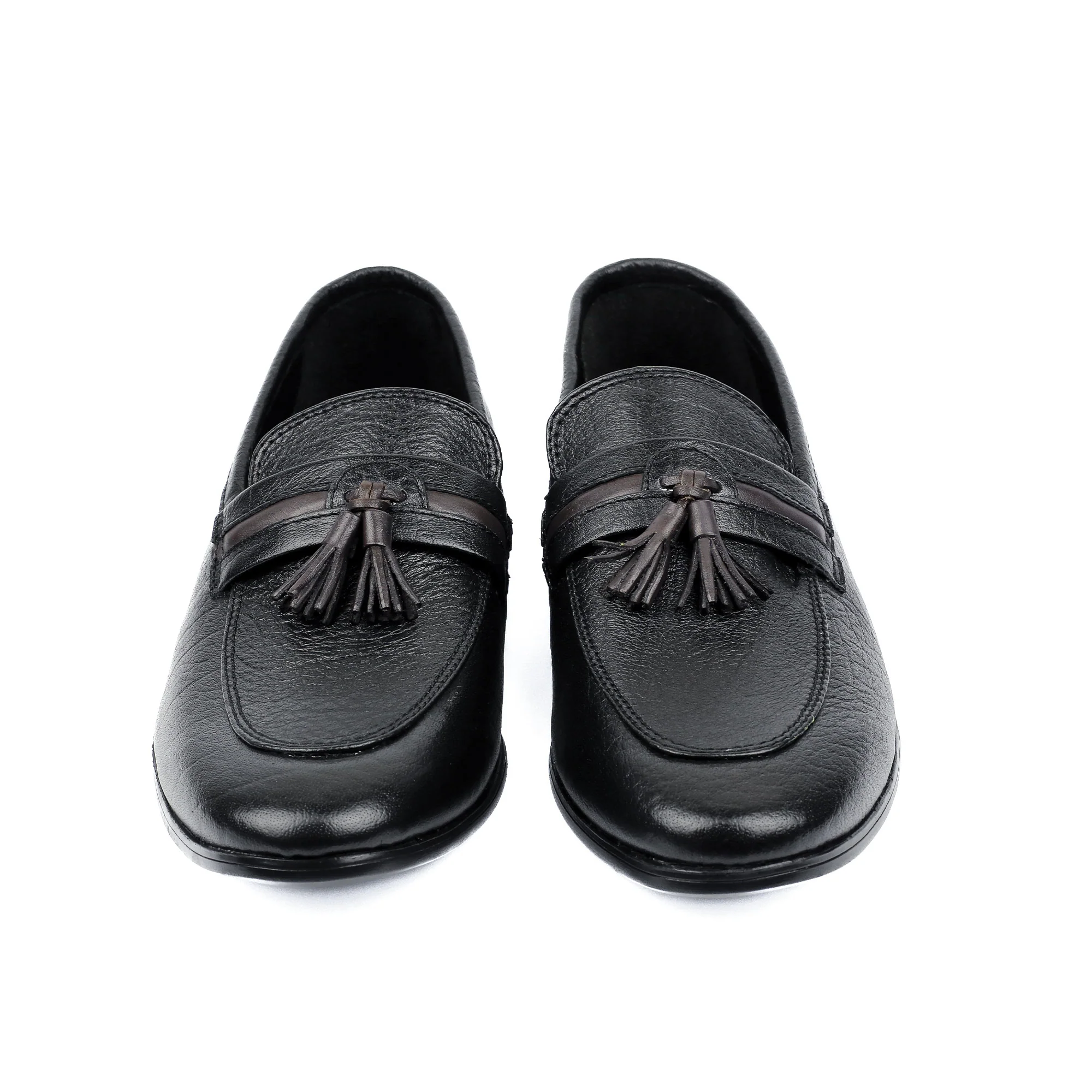 CONTRAST TASSEL LEATHER SHOES - Image 3
