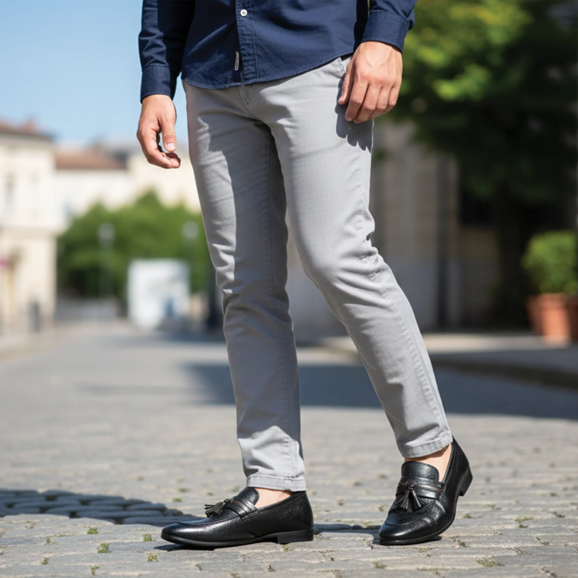 CONTRAST TASSEL LEATHER SHOES - Image 6