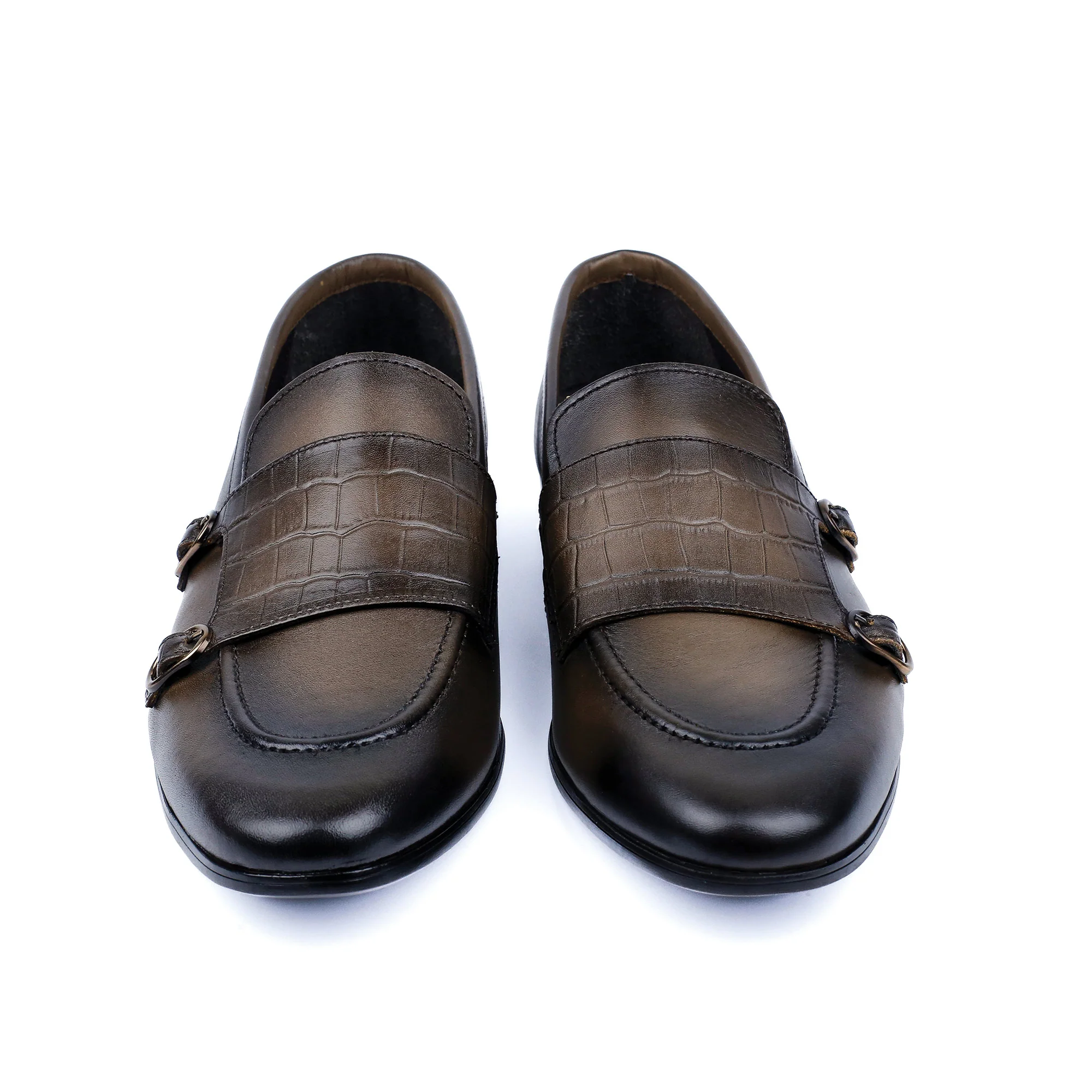 DOUBLE BUCKLE LEATHER SHOES - Image 3