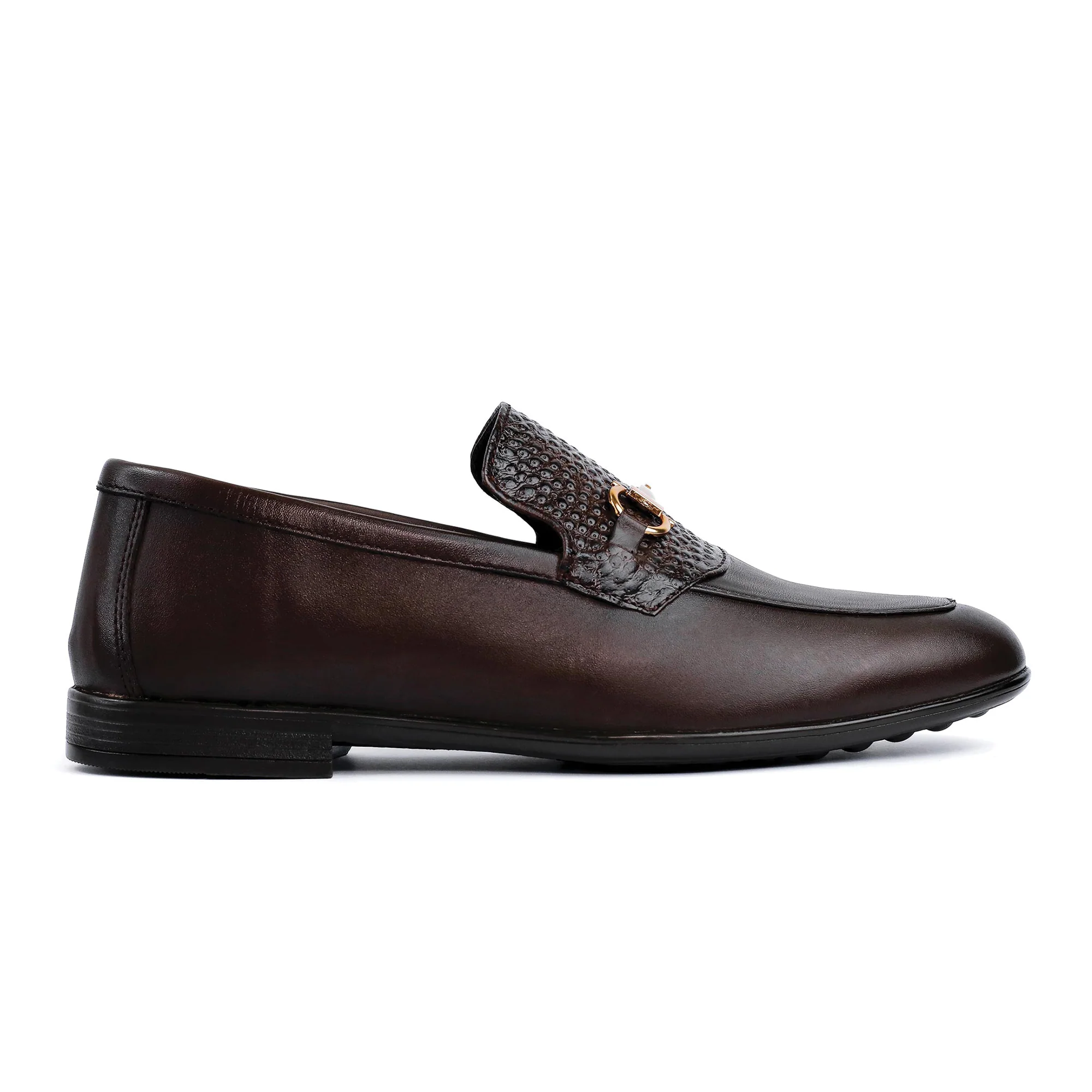 BROWN SPLIT LEATHER SHOES - Image 4